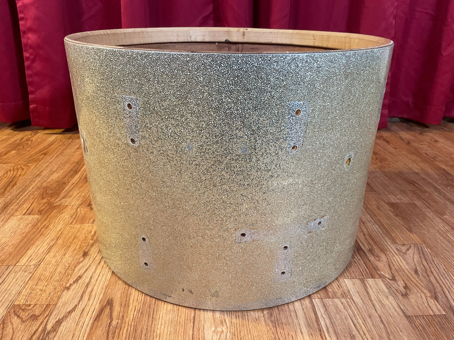 1960s Ludwig 14x20 Classic Bass Drum Shell 3-Ply Silver Sparkle