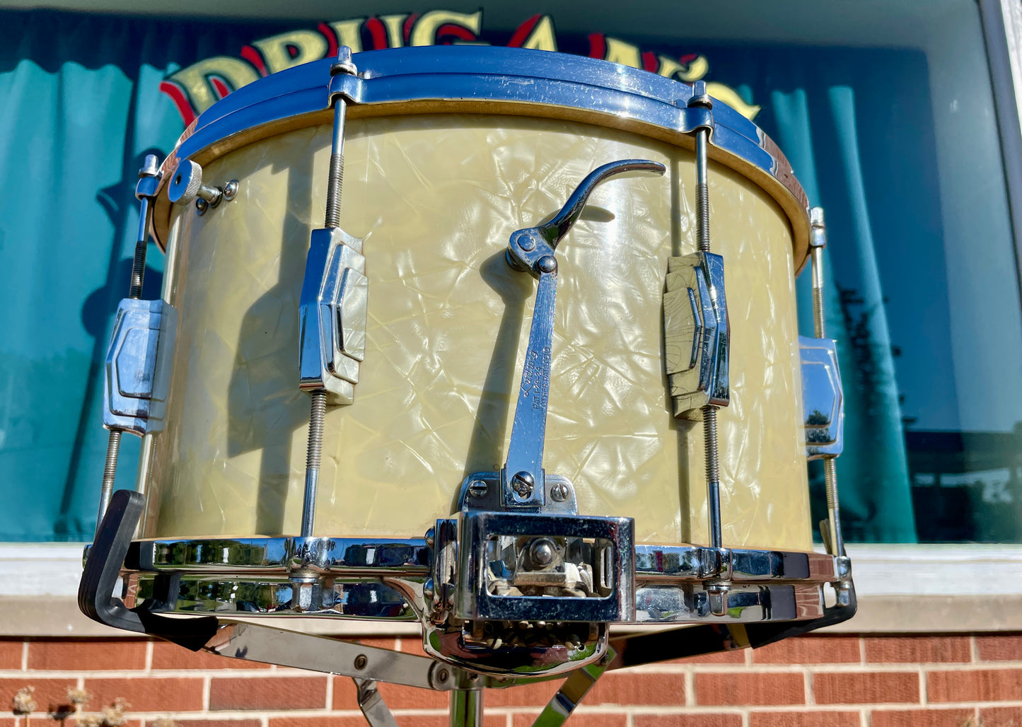 1939 Ludwig Drum Set Avalon Pearl 28/13/16 w/ 8x14 Snare White Marine Pearl