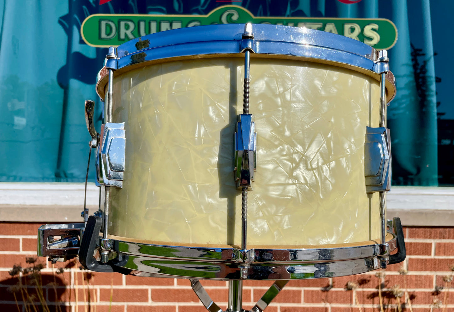 1939 Ludwig Drum Set Avalon Pearl 28/13/16 w/ 8x14 Snare White Marine Pearl