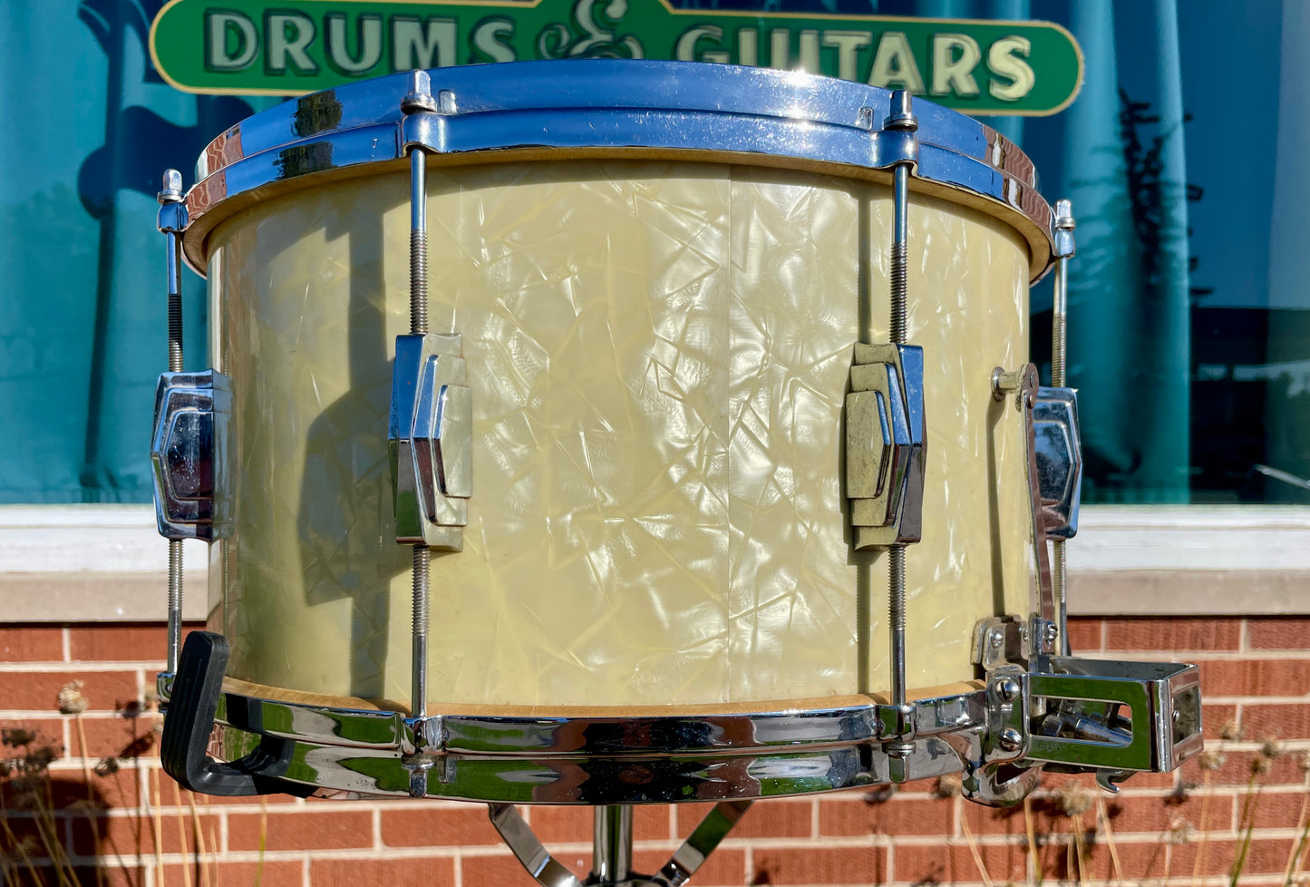 1939 Ludwig Drum Set Avalon Pearl 28/13/16 w/ 8x14 Snare White Marine Pearl