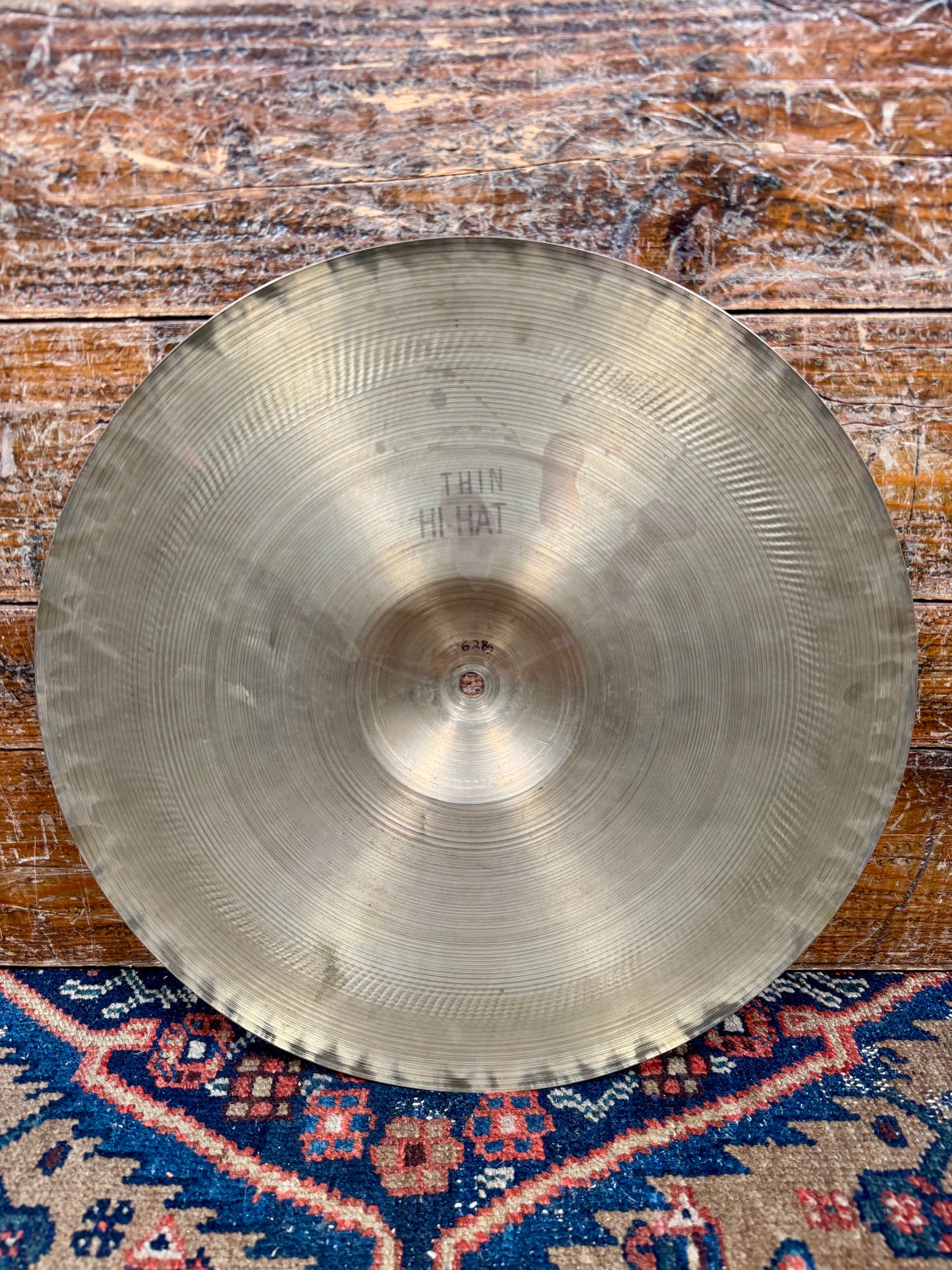 14" Zildjian A 1940s-1950s Trans Stamp Hi-Hat Cymbal Pair 628g/656g *Video Demo*