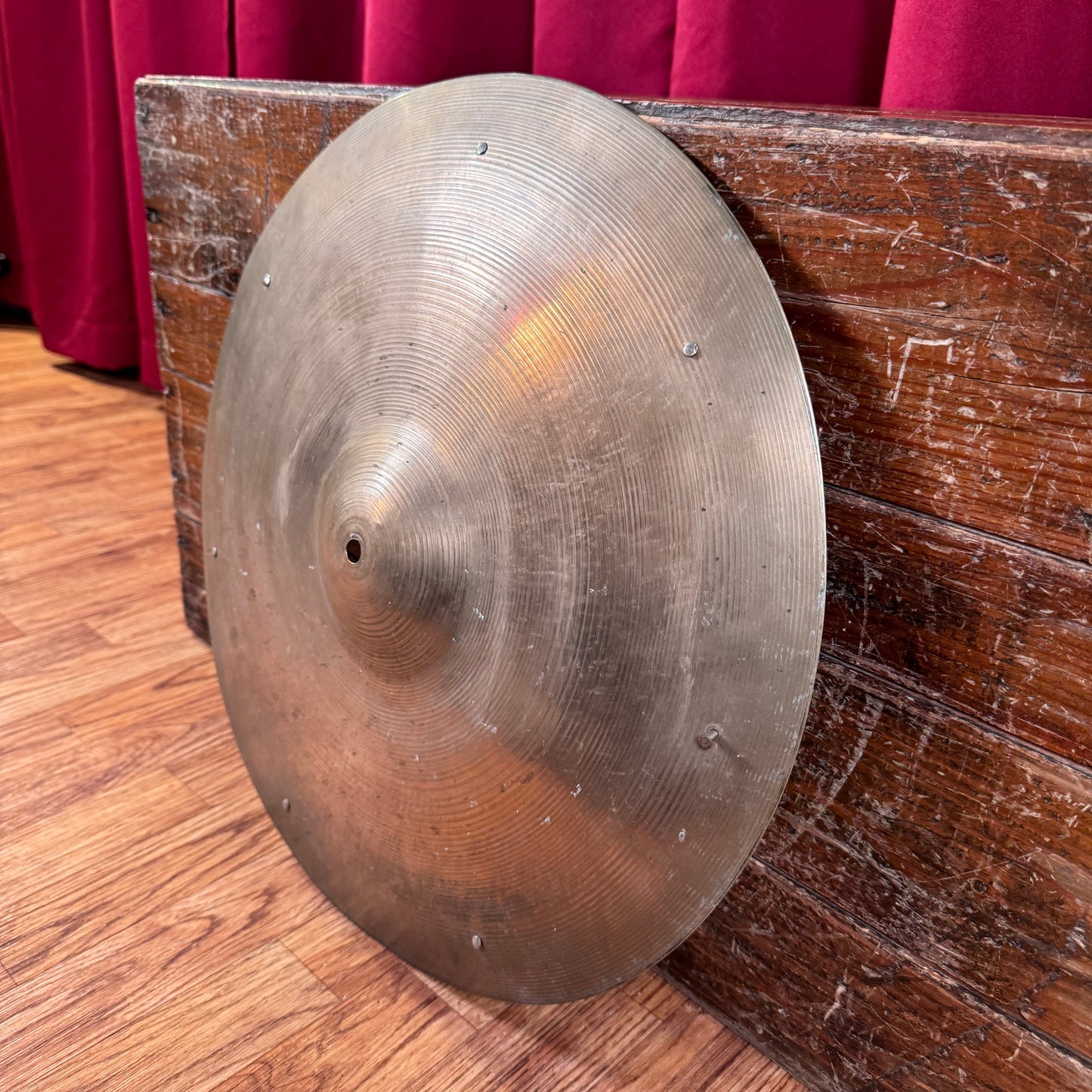 18" Zilco by Zildjian 1940s-50s Crash Ride Cymbal w/ Rivets 1240g