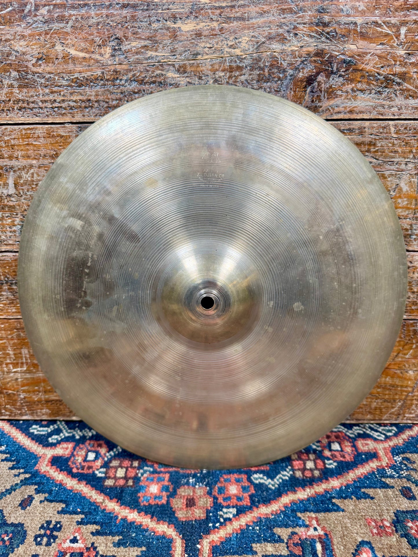 14" Zildjian A 1940s-1950s Trans Stamp Hi-Hat Cymbal Pair 628g/656g *Video Demo*