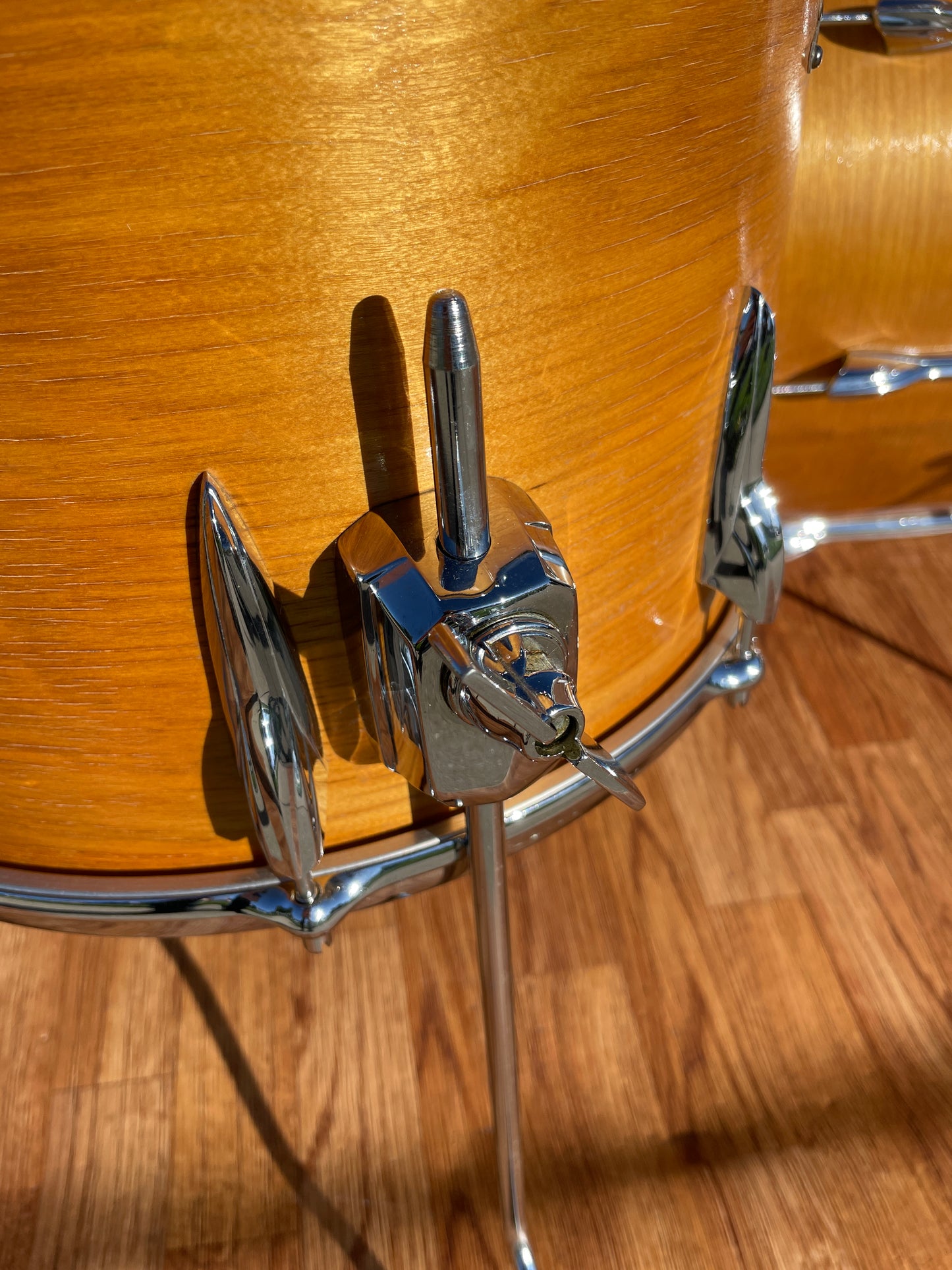 1970s Premier Resonator Drum Set Super Birchwood Natural 20/12/14 w/ 5.5x14 Snare