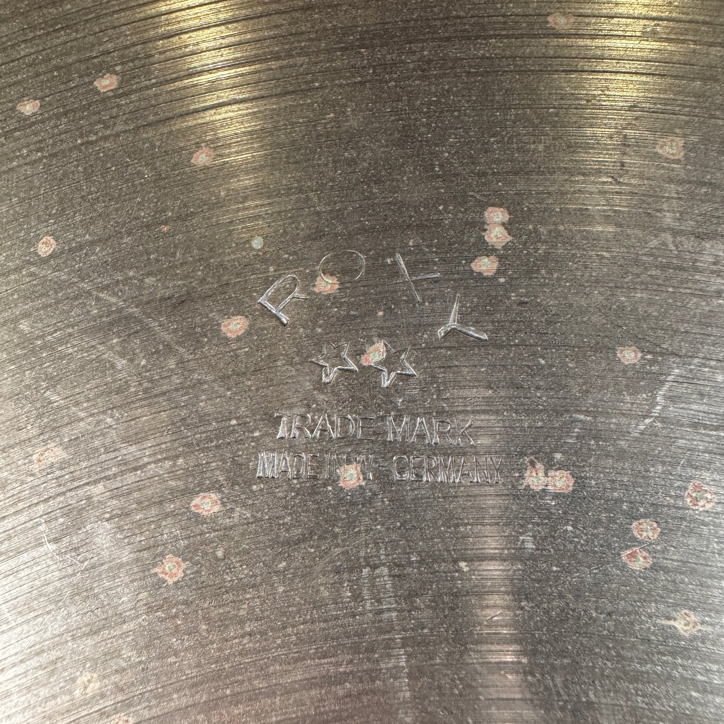 24" Roxy 1960s Jazz Ride Cymbal w/ Rivets 2760g Made in Germany 60cm *Video Demo*