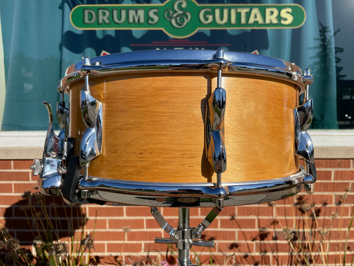 1970s Premier Resonator Drum Set Super Birchwood Natural 20/12/14 w/ 5.5x14 Snare