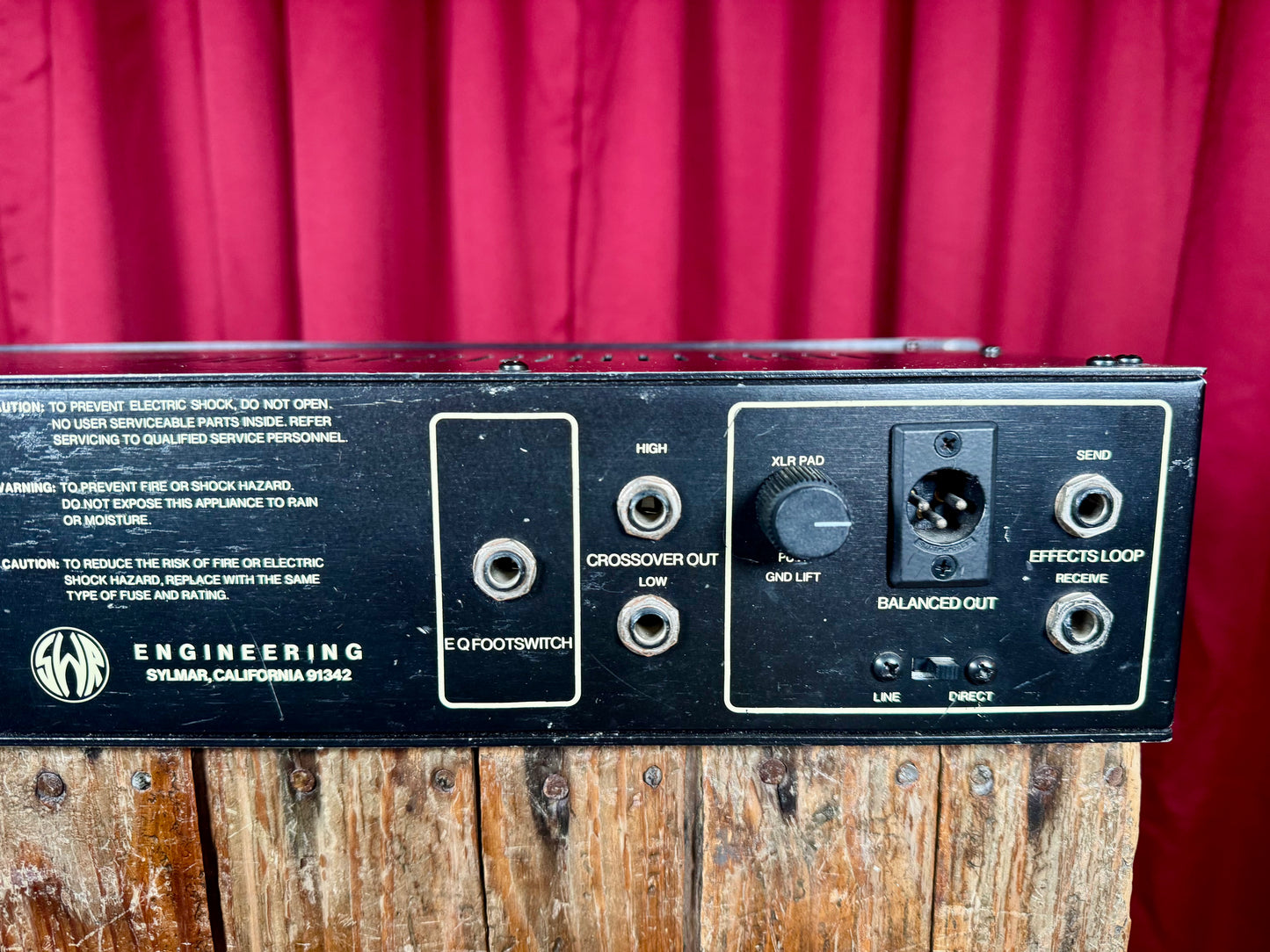 1990s SWR Professional Series Studio 220 Bass Amplifier Head 220 Watts