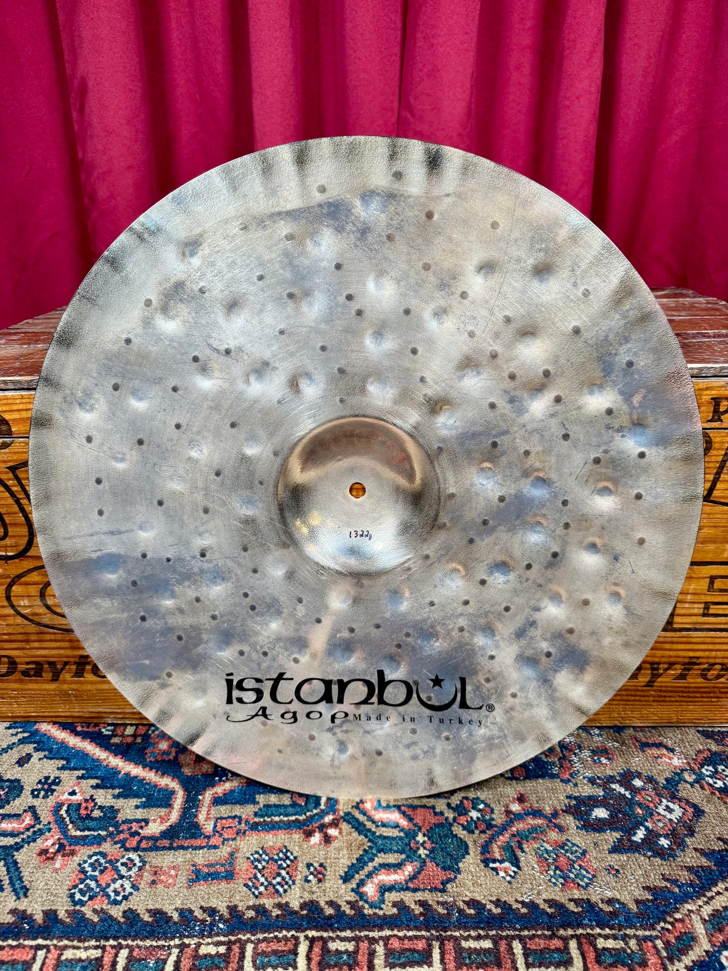 19" Istanbul Agop Xist Dry Dark Brilliant Crash Cymbal 1322g *Video Demo*