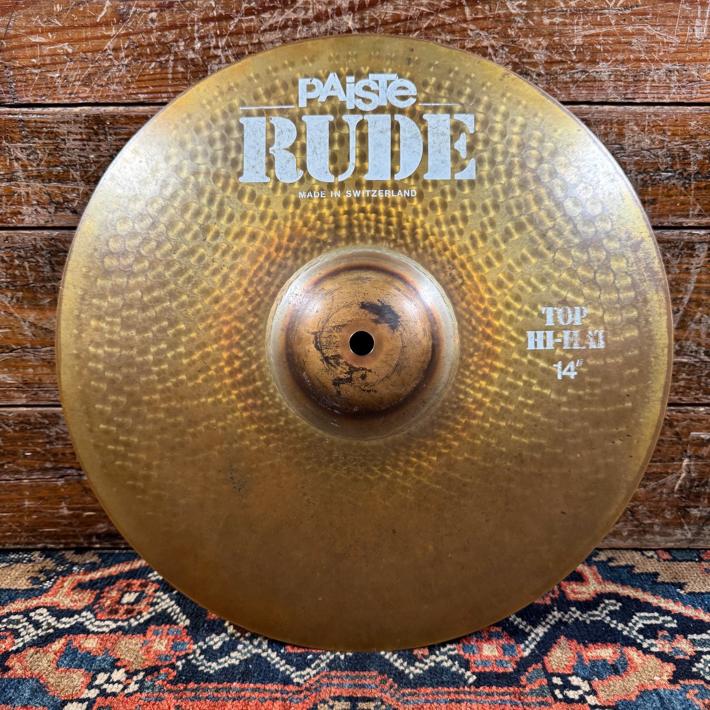 14" Paiste Rude 1980s Hi-Hat Cymbal Pair 892g/1166g *Video Demo*