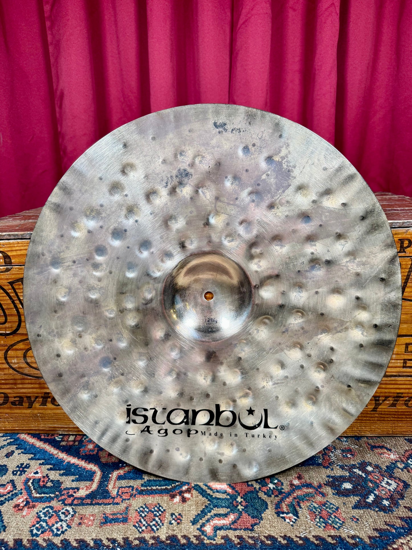 19" Istanbul Agop Xist Dry Dark Brilliant Crash Cymbal 1296g *Video Demo*