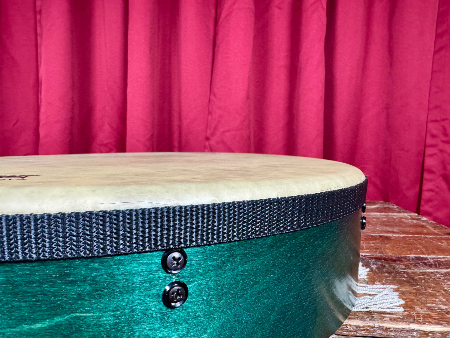 18" Remo Valencia Brian Howard Emerald Green Bodhran w/ Tipper & Mallet