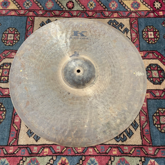 22" K Zildjian KR22R Kerope Ride Cymbal w/ 3 Rivets 2584g *Video Demo*