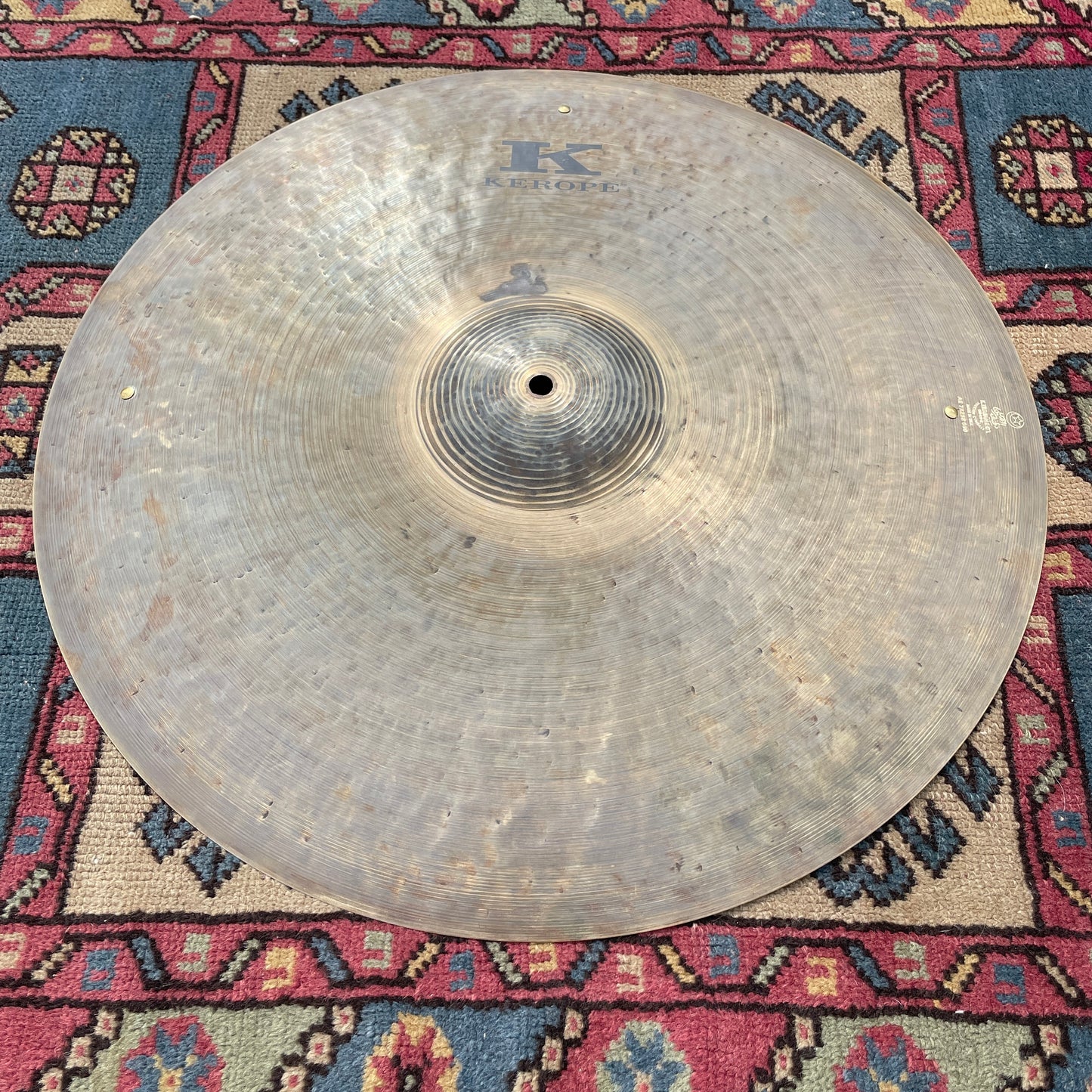 22" K Zildjian KR22R Kerope Ride Cymbal w/ 3 Rivets 2584g *Video Demo*