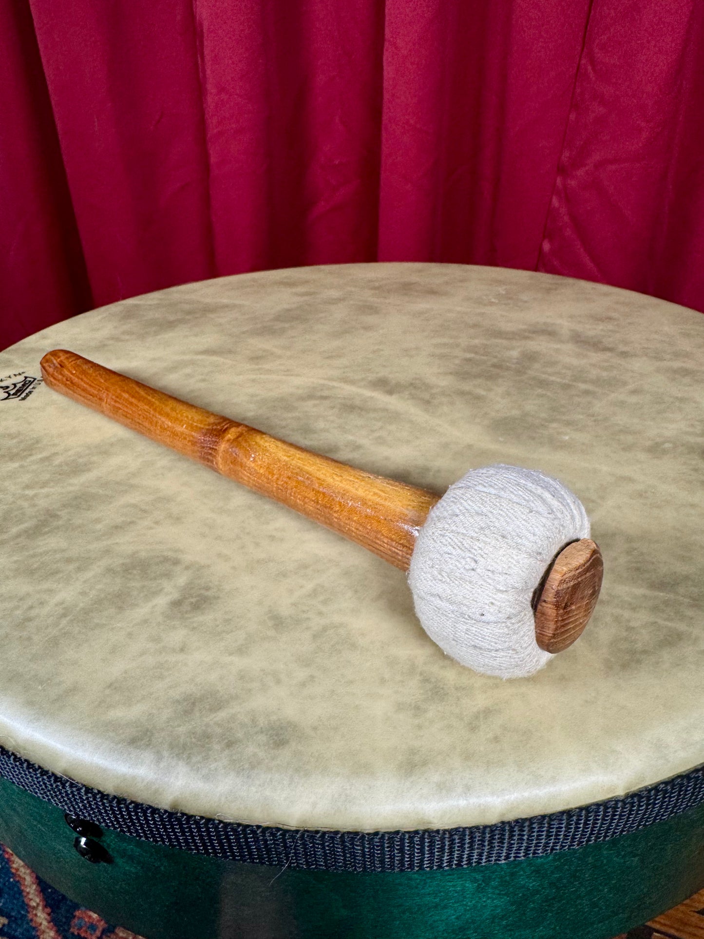 18" Remo Valencia Brian Howard Emerald Green Bodhran w/ Tipper & Mallet
