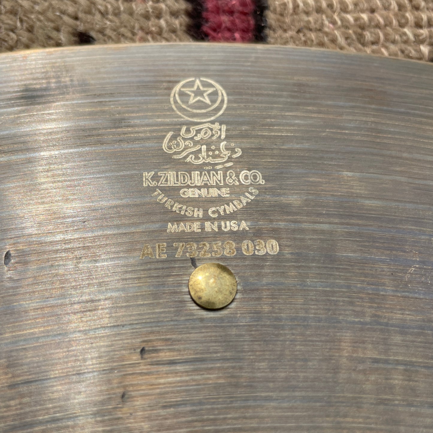 22" K Zildjian KR22R Kerope Ride Cymbal w/ 3 Rivets 2584g *Video Demo*