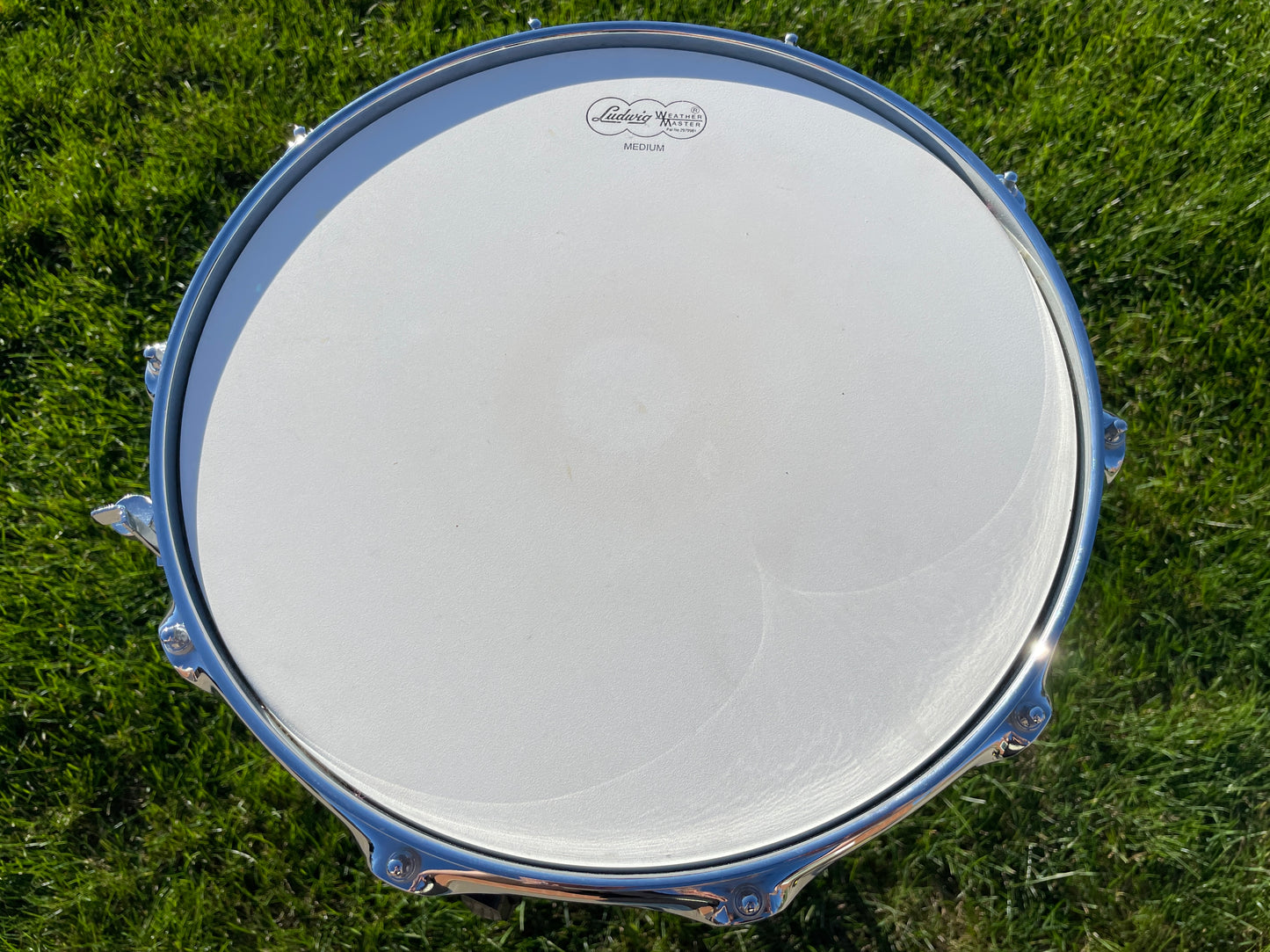 1990s Ludwig 5x14 Limited Edition of 200 Black Galaxy 10-Lug Acrolite Snare Drum Blackrolite