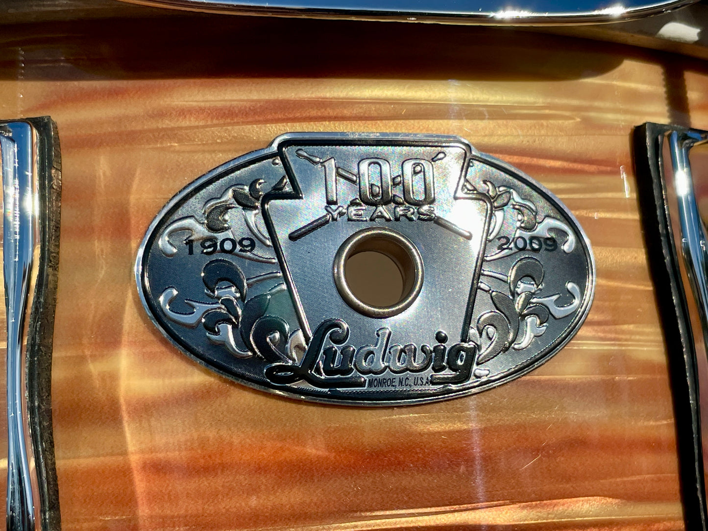 N.O.S. Ludwig Classic Maple 5x14 100th Anniversary 1964 Jazz Festival Reissue Snare Pre-Aged Pink Oyster Pearl #240