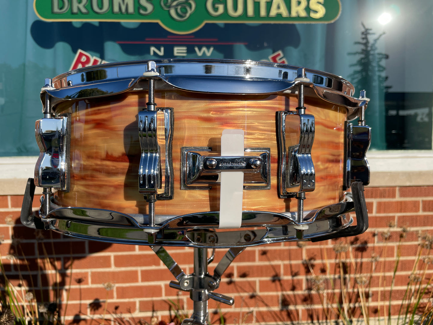 N.O.S. Ludwig Classic Maple 5x14 100th Anniversary 1964 Jazz Festival Reissue Snare Pre-Aged Pink Oyster Pearl #240