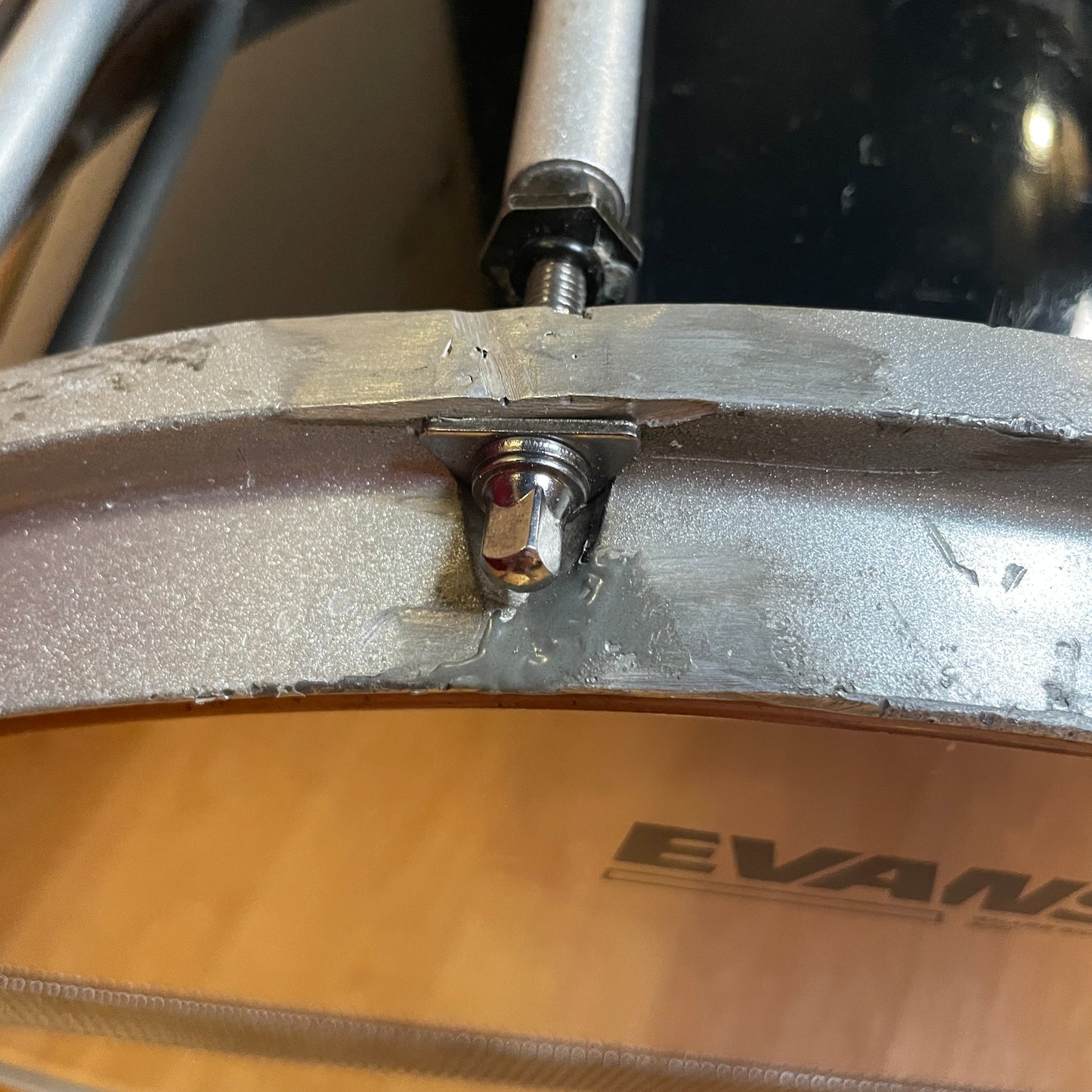 Premier 7x14 HTS 400 Marching Snare Drum Ebony Black