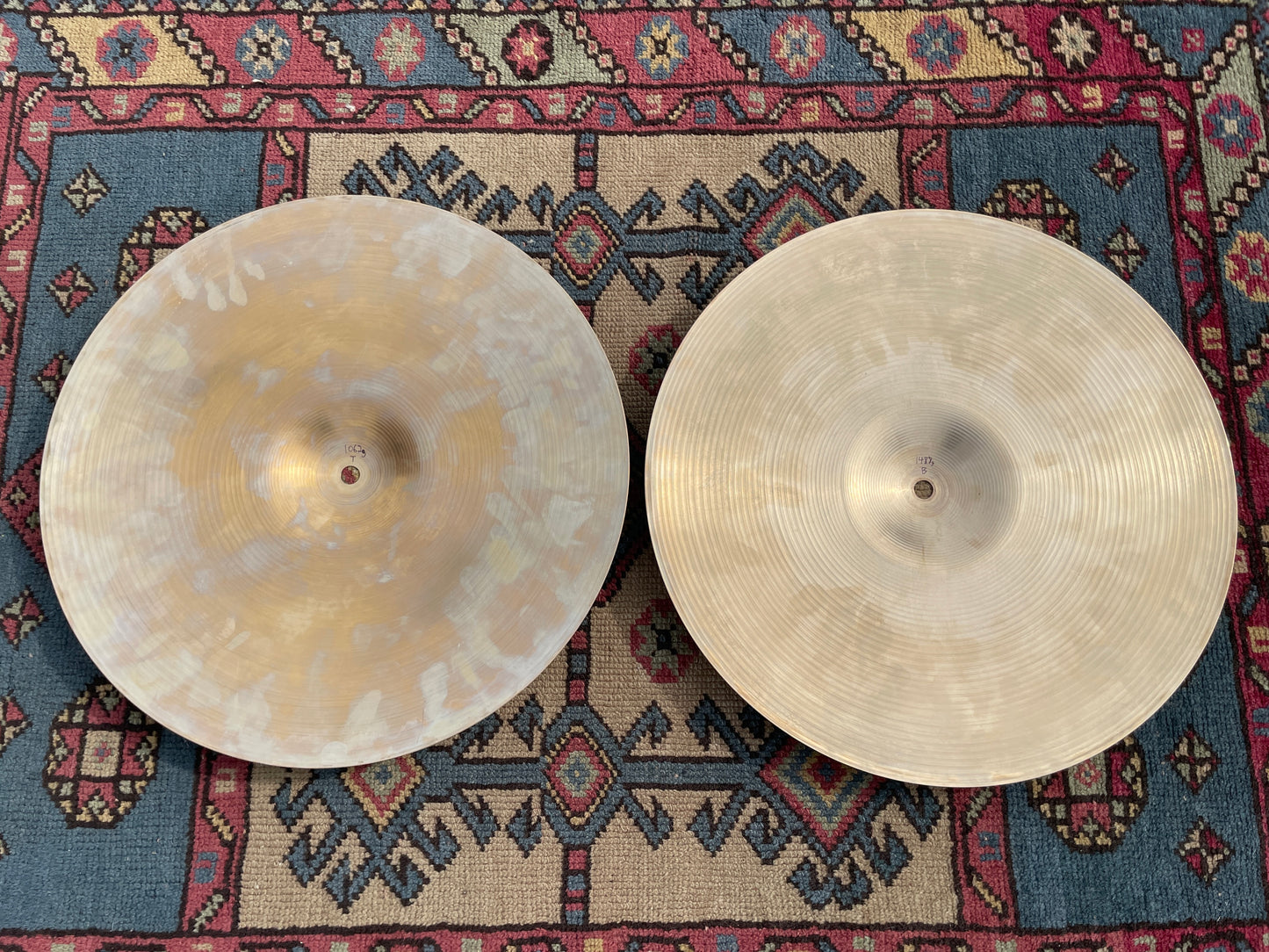 15" Zildjian A 1960s New Beat Hi-Hat Cymbal Pair 1062g/1488g *Video Demo*