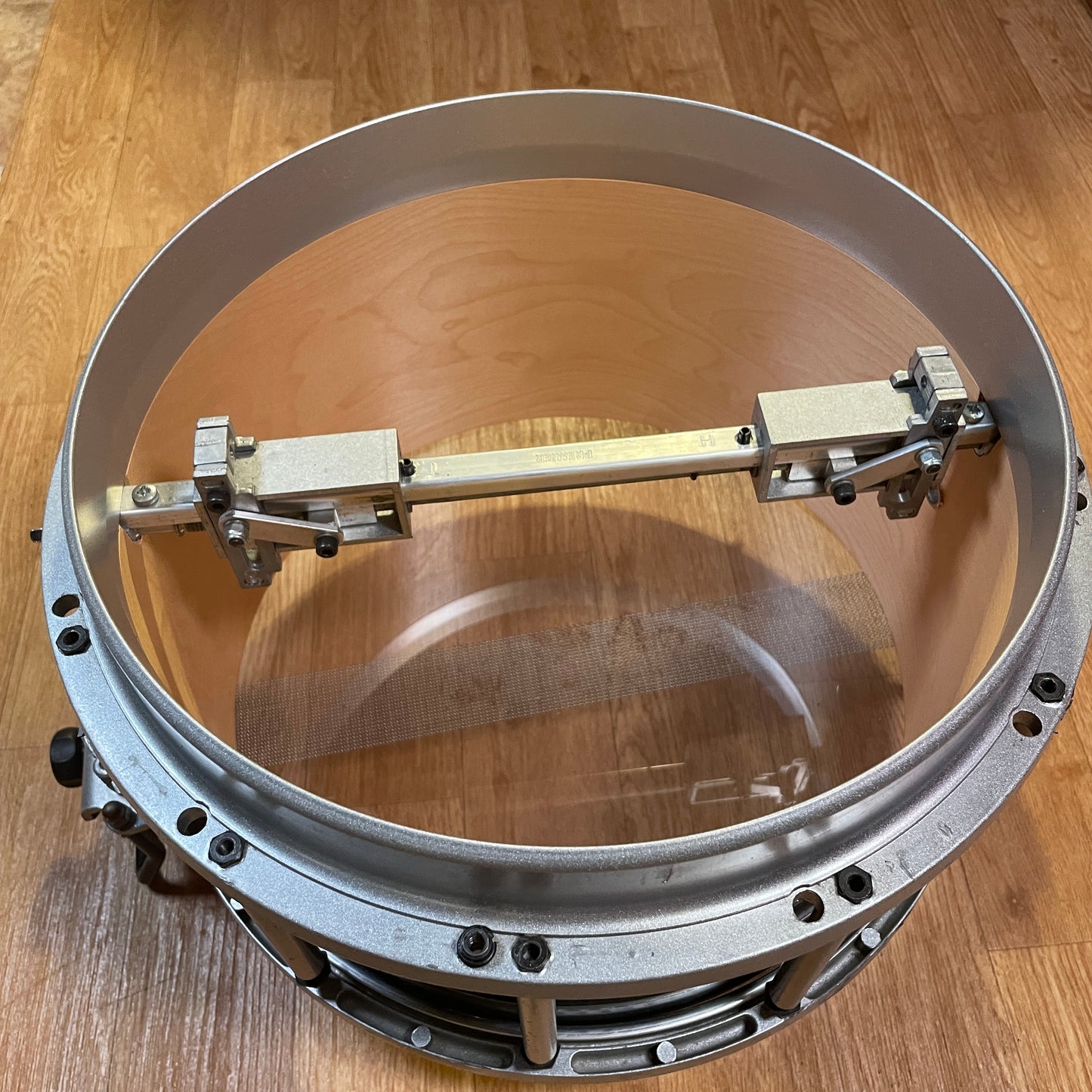 Premier 7x14 HTS 400 Marching Snare Drum Ebony Black