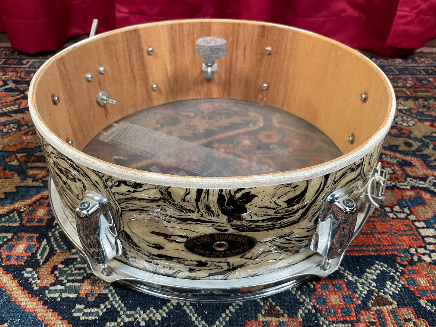 1960s Lido Supreme 5x14 Snare Drum Fantasia Pearl MIJ Japan