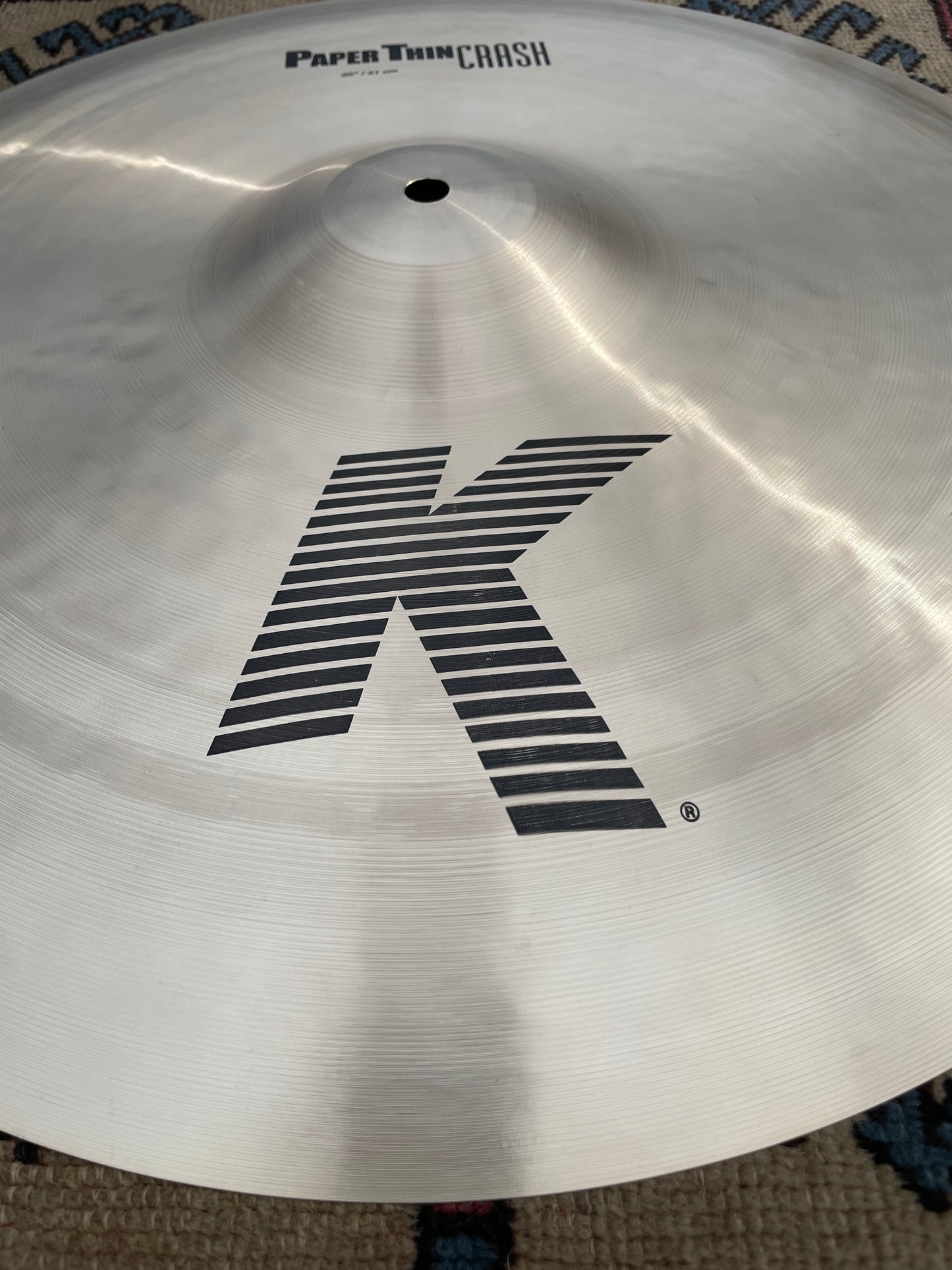 20" Zildjian K Paper Thin Crash Cymbal 1426g *Video Demo*