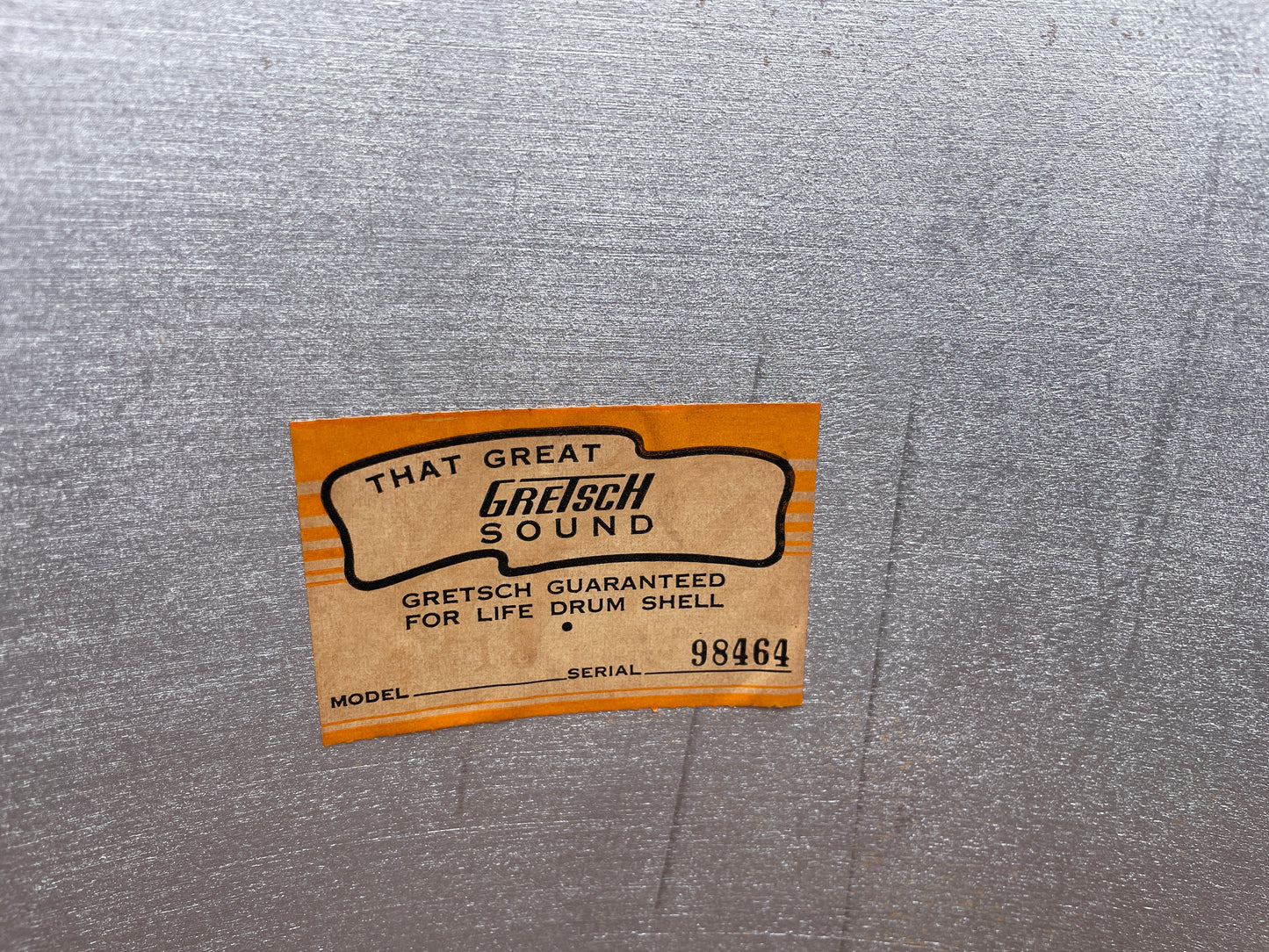 1960s Gretsch Round Badge Drum Set Tangerine Sparkle 20/12/16 w/ 5.5x14 Snare