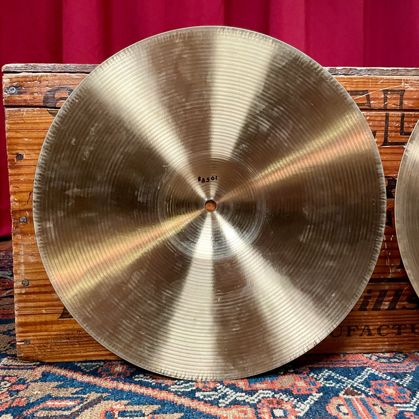 14" Paiste 1980s Blue Label Formula 602 Heavy Hi-Hat Cymbals 1058g/1182g *Video Demo*