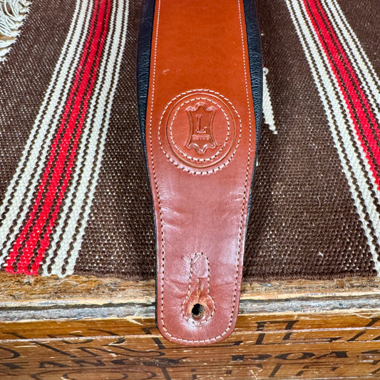 Levy's Signature Legacy Series MSS1-WAL Leather Guitar Strap Walnut