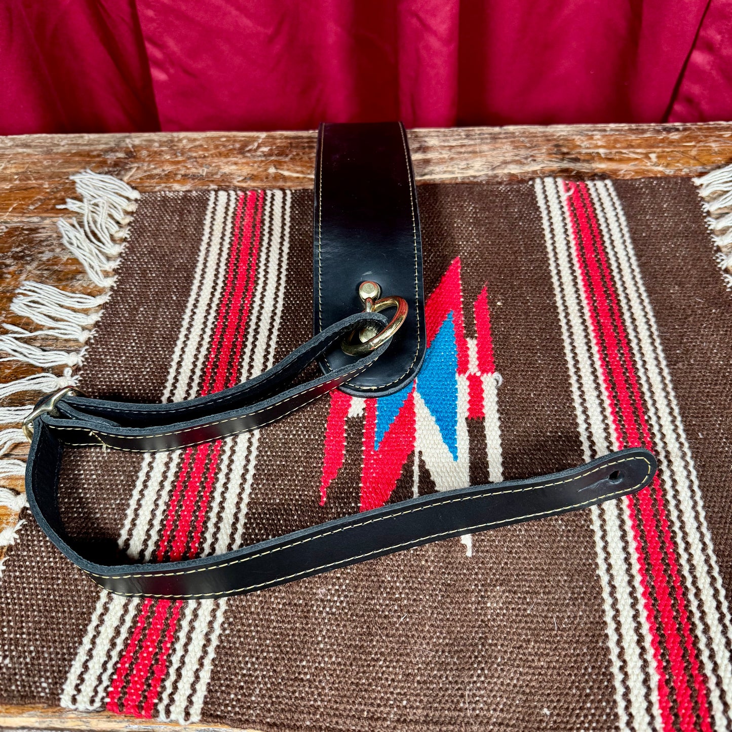 Rare Gibson Premium Leather Guitar Strap Black