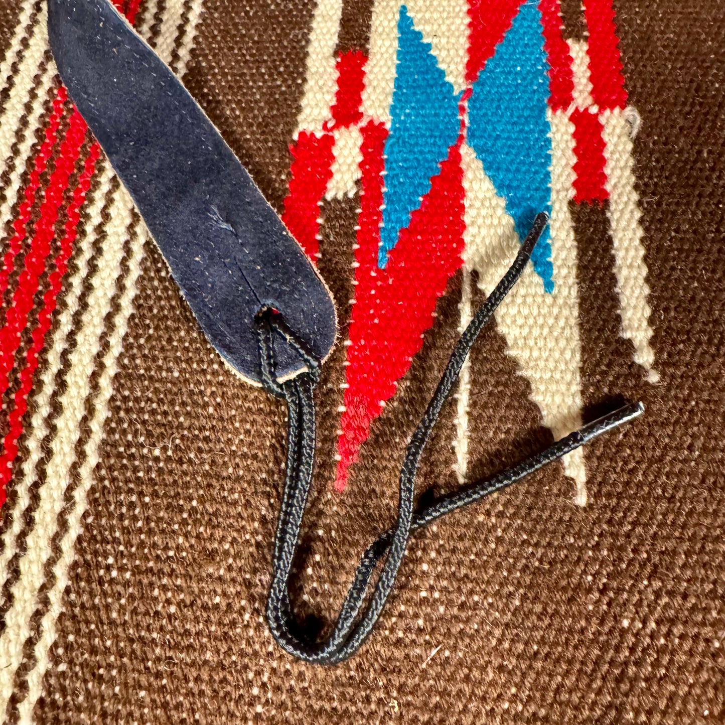 Levy's Suede Leather Guitar Strap Navy/Brown