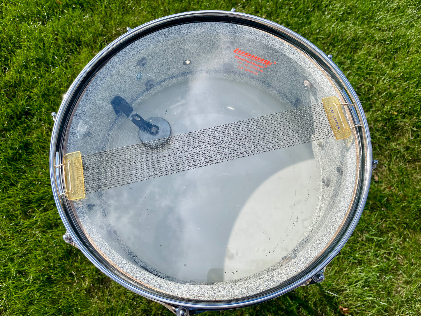 1970s Ludwig Standard 5x14 Snare Drum Blue Strata