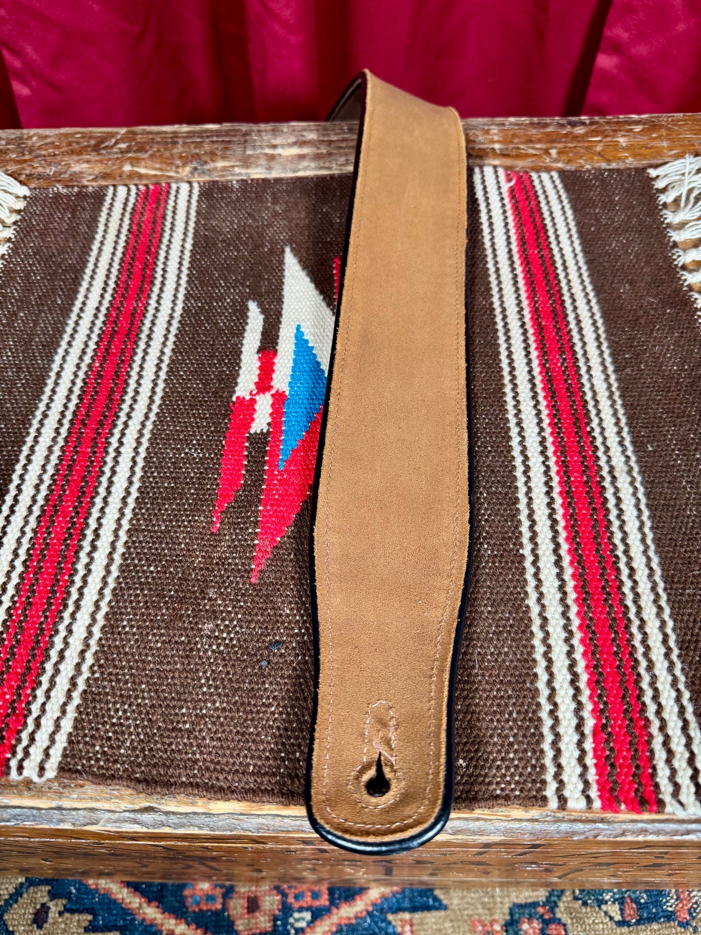 Levy's Signature Suede Series MSS3-BRN Leather Guitar Strap Brown