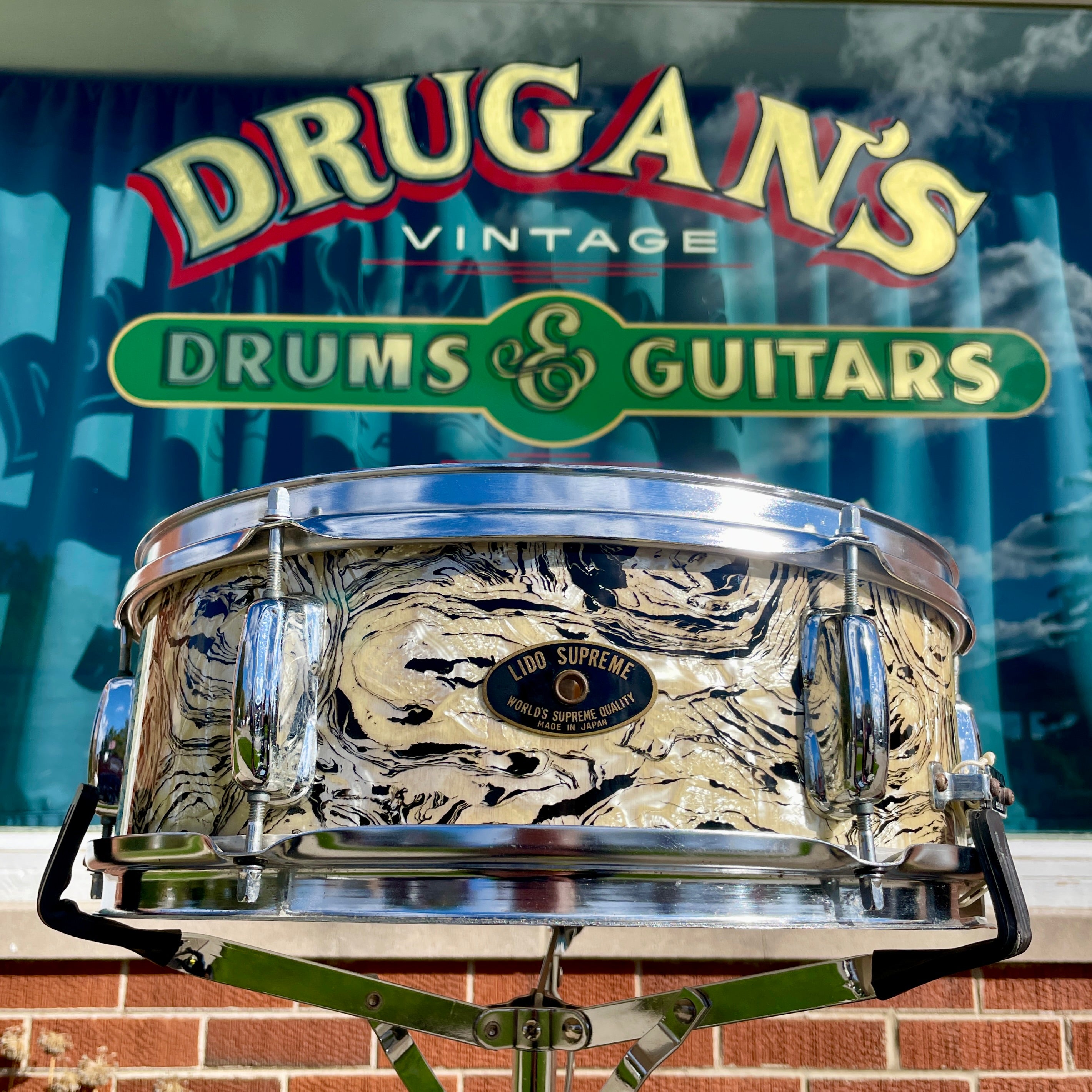 1960s Lido Supreme 5x14 Snare Drum Fantasia Pearl MIJ Japan