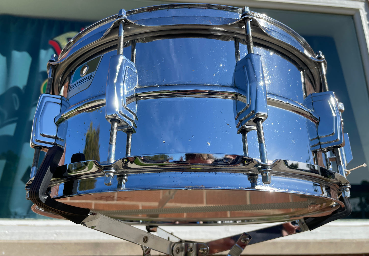 1970s Ludwig LM402 Supraphonic 6.5x14 Snare Drum