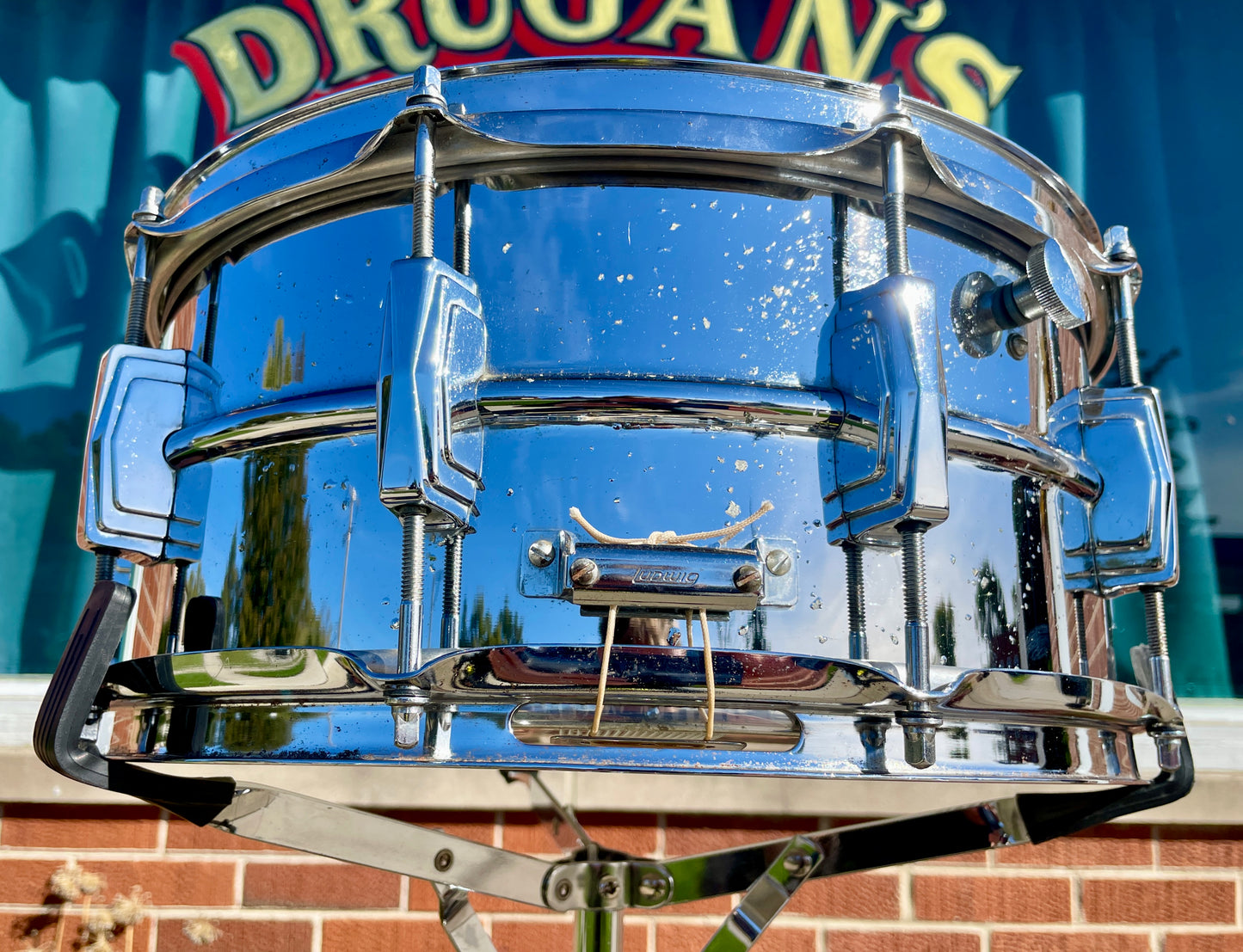 1970s Ludwig LM402 Supraphonic 6.5x14 Snare Drum