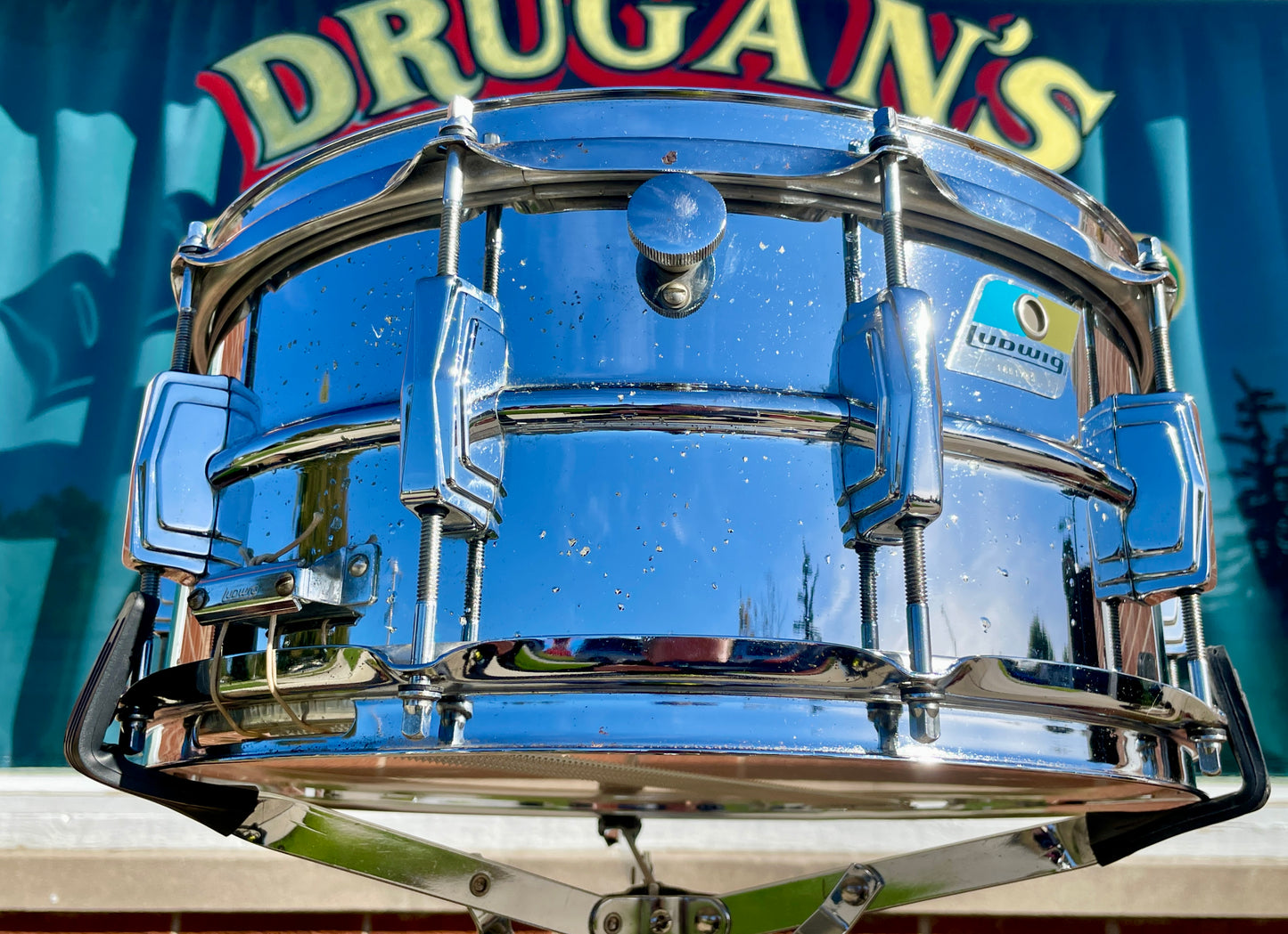 1970s Ludwig LM402 Supraphonic 6.5x14 Snare Drum