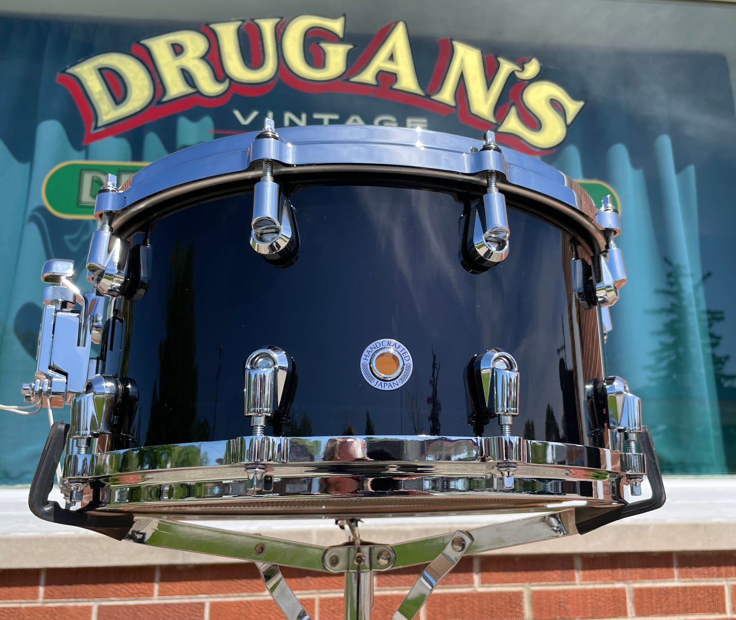 2004 Yamaha 7x14 Birch Custom Absolute Snare Drum Black MIJ