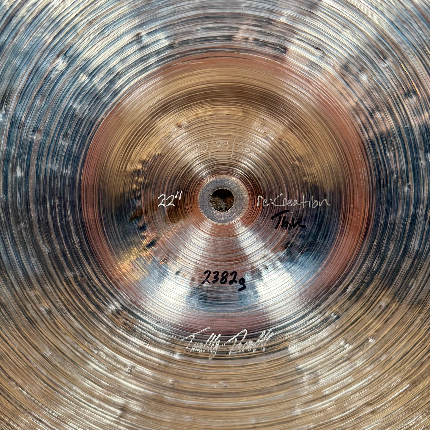 22" Timothy Roberts re:Creation Thin Ride Cymbal 2382g *Video Demo*