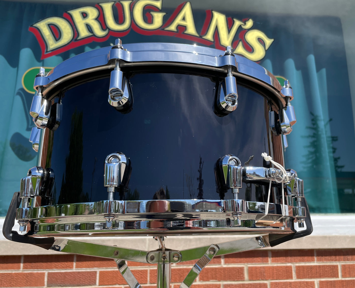 2004 Yamaha 7x14 Birch Custom Absolute Snare Drum Black MIJ