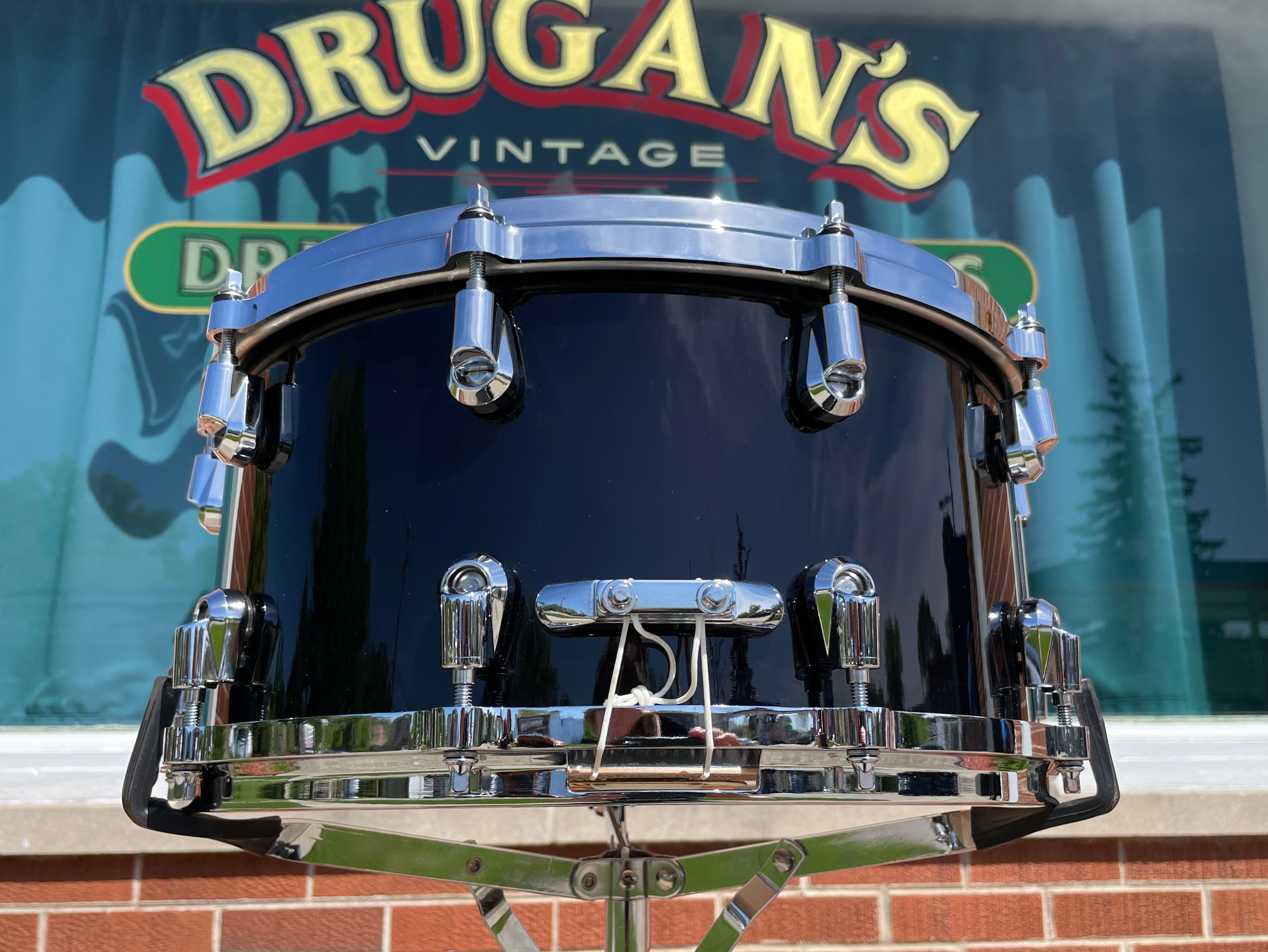 2004 Yamaha 7x14 Birch Custom Absolute Snare Drum Black MIJ