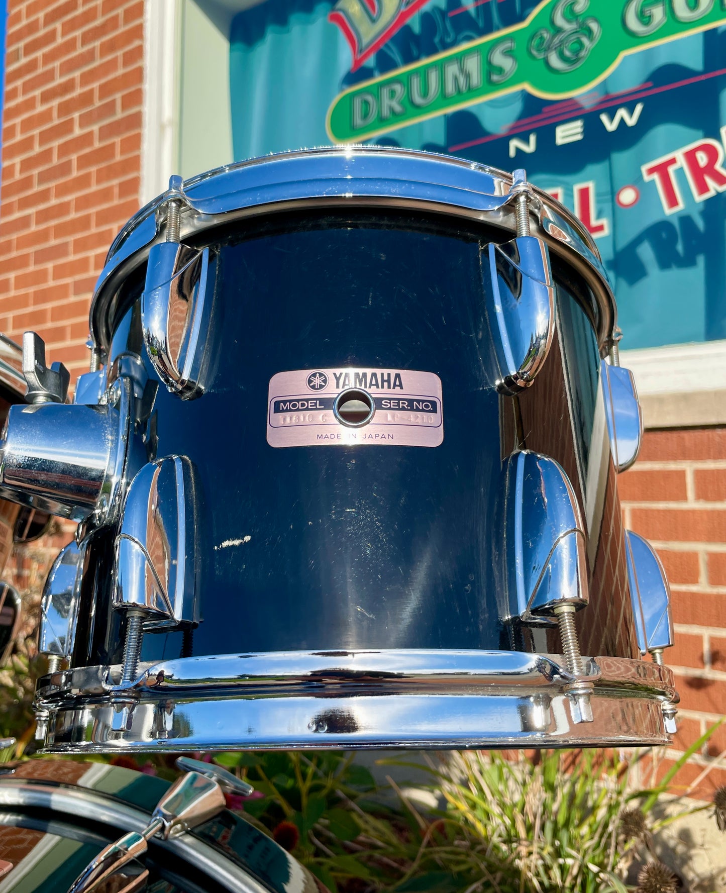 1985 Yamaha 8000 Tour Custom Drum Set 20/10/12/14 Solid Black MIJ