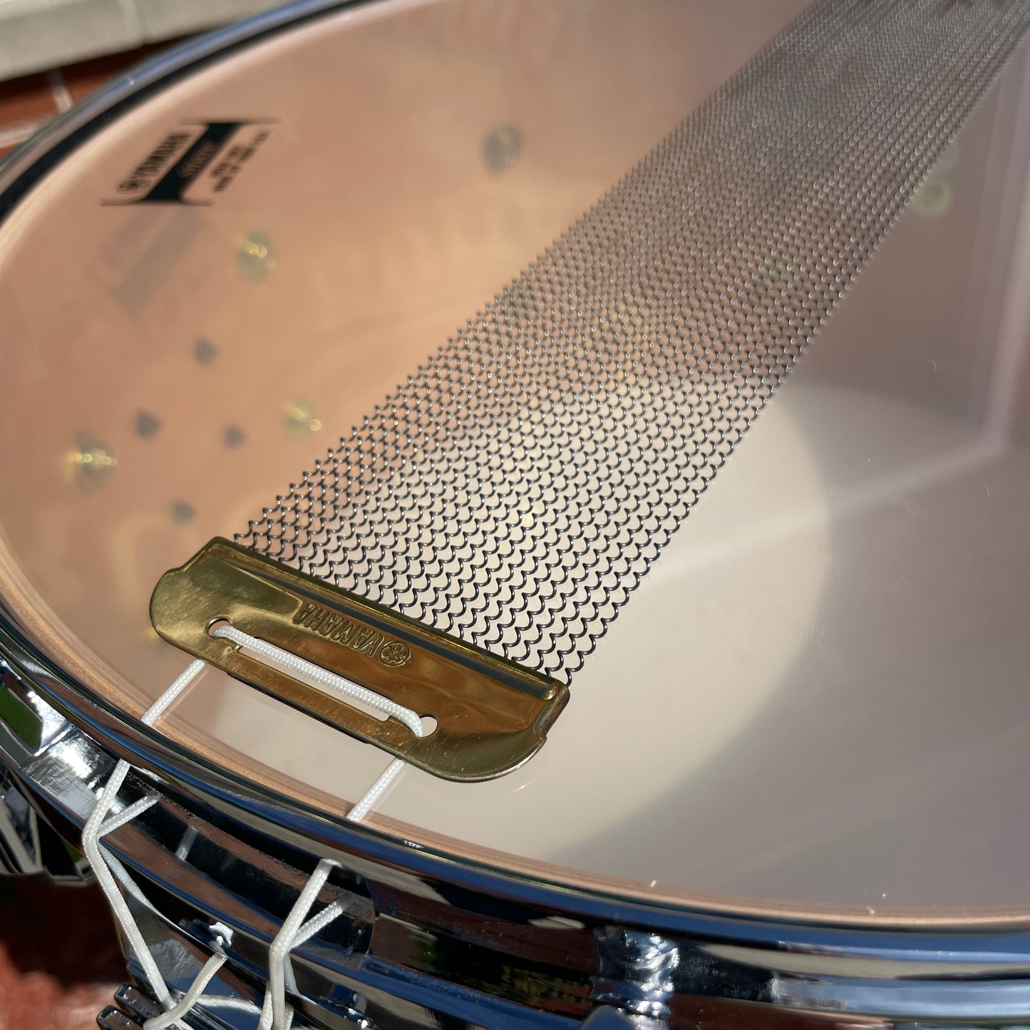 2004 Yamaha 7x14 Birch Custom Absolute Snare Drum Black MIJ