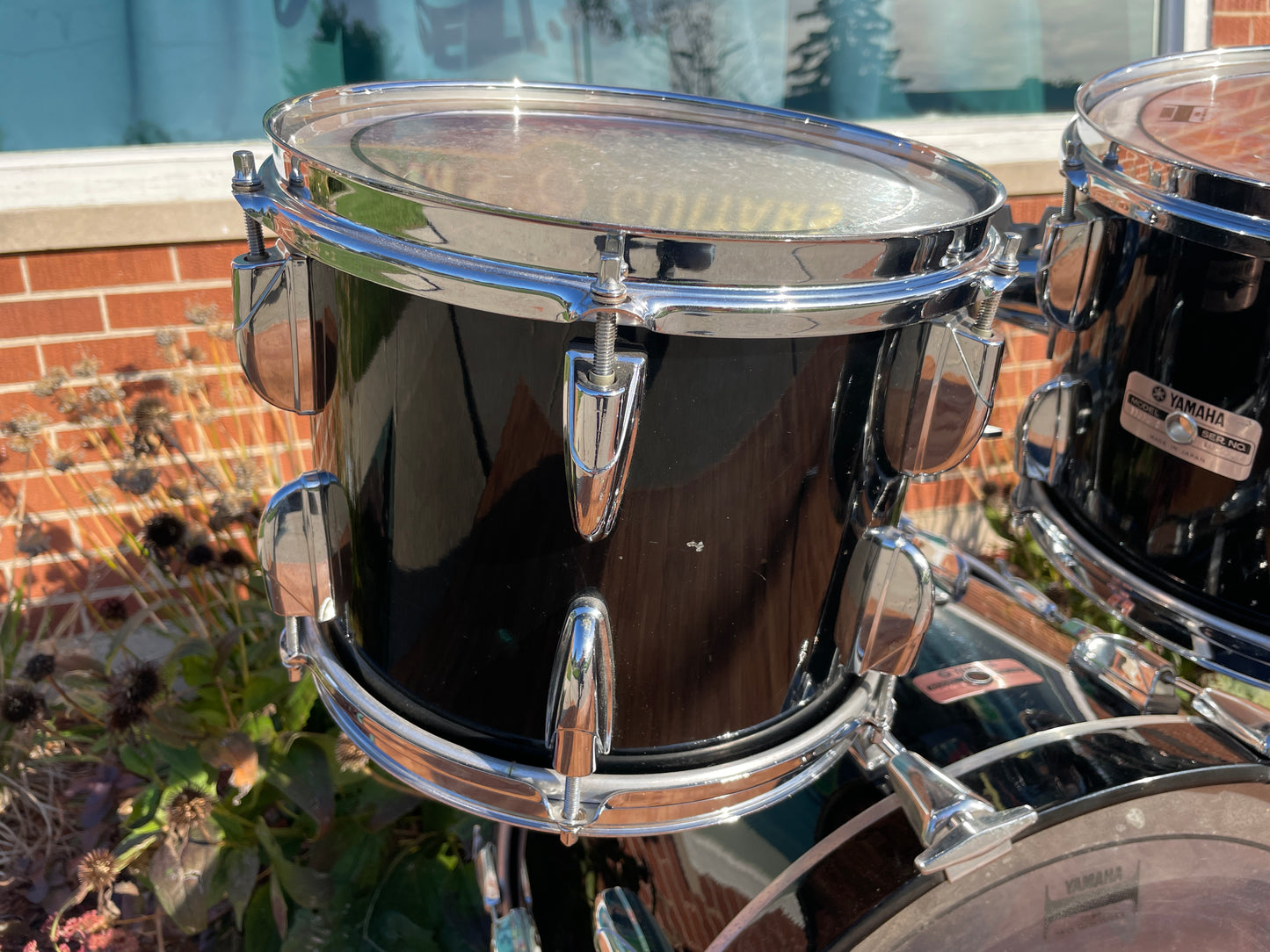 1985 Yamaha 8000 Tour Custom Drum Set 20/10/12/14 Solid Black MIJ