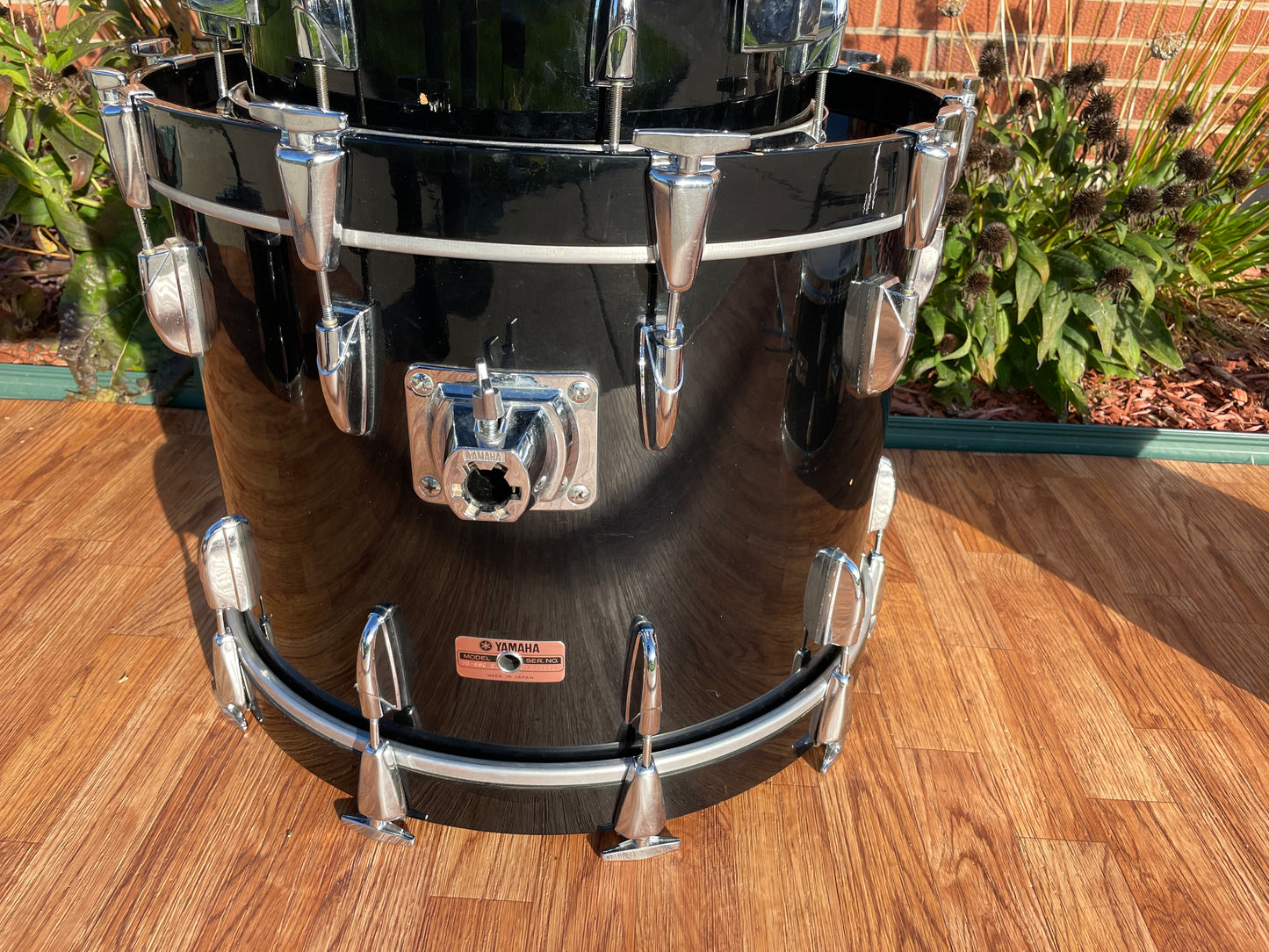 1985 Yamaha 8000 Tour Custom Drum Set 20/10/12/14 Solid Black MIJ