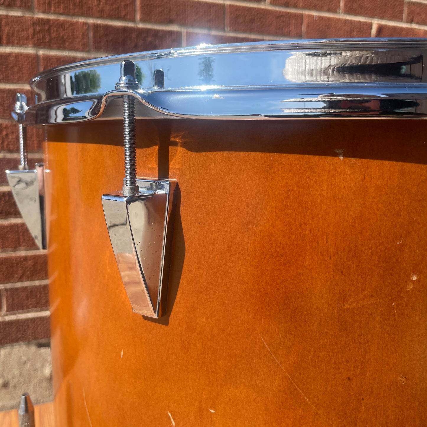 1970s Yamaha 16x16 7000 Series Floor Tom Drum Real Wood FT-716D