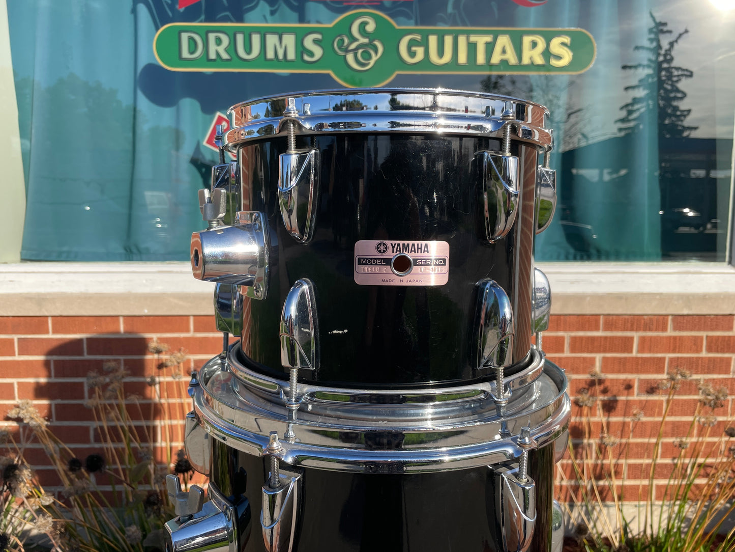 1985 Yamaha 8000 Tour Custom Drum Set 20/10/12/14 Solid Black MIJ