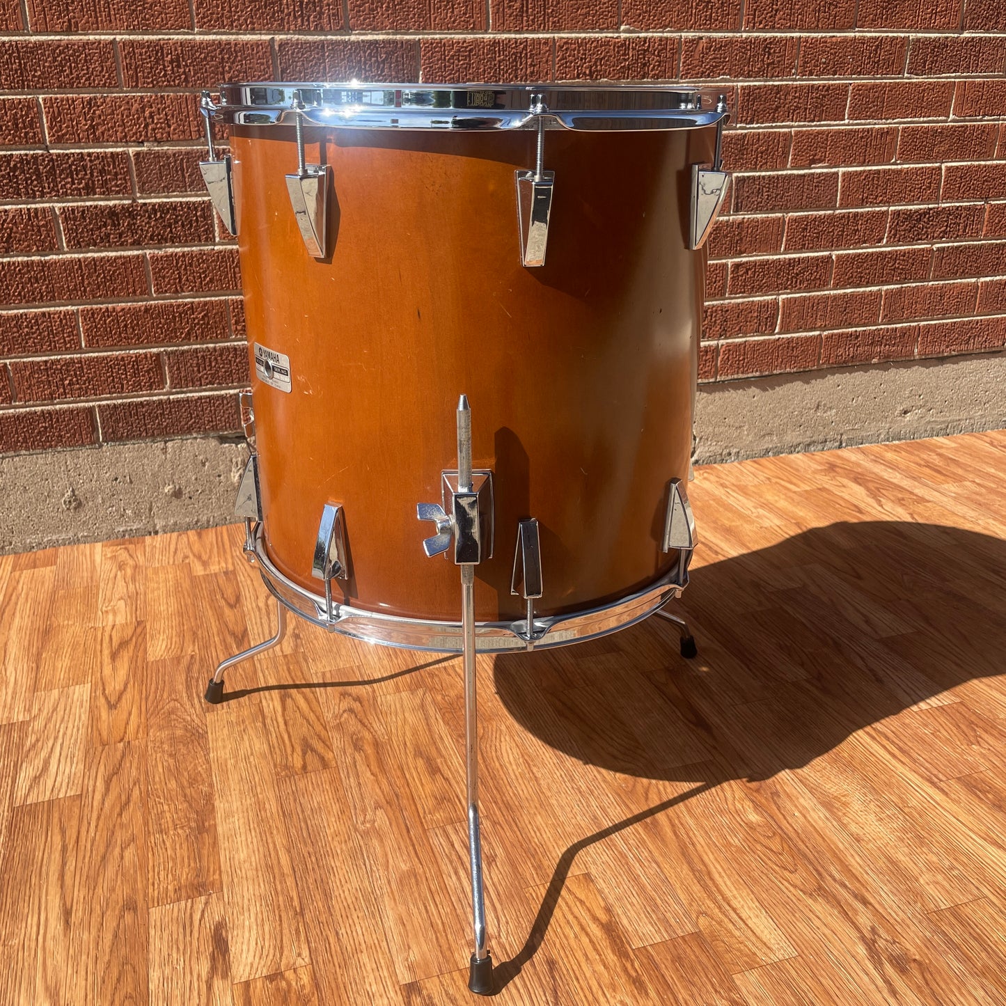 1970s Yamaha 16x16 7000 Series Floor Tom Drum Real Wood FT-716D