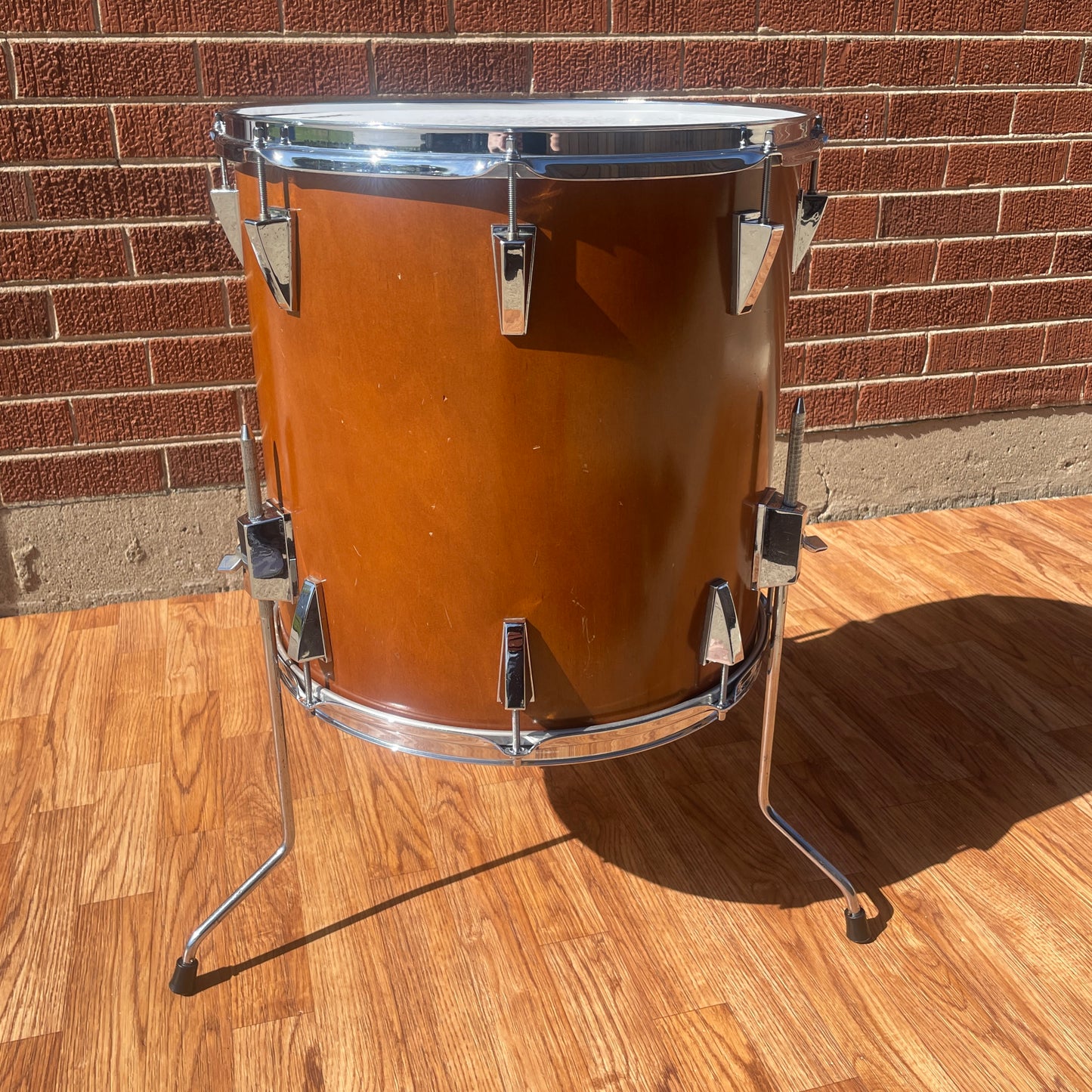 1970s Yamaha 16x16 7000 Series Floor Tom Drum Real Wood FT-716D